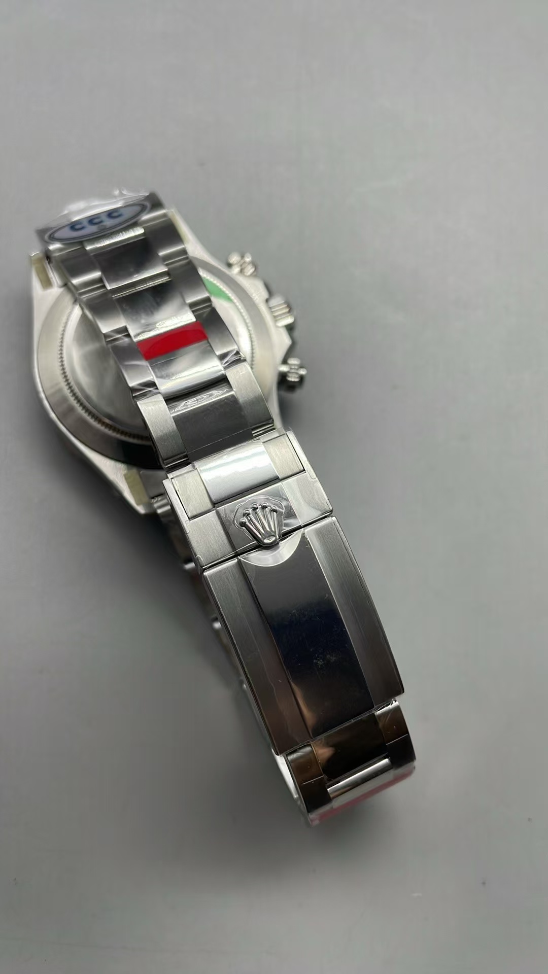 (image for) 3CF Rolex Daytona 116520 Full Stainless Steel Black Dial Super Clone 4130 Movement