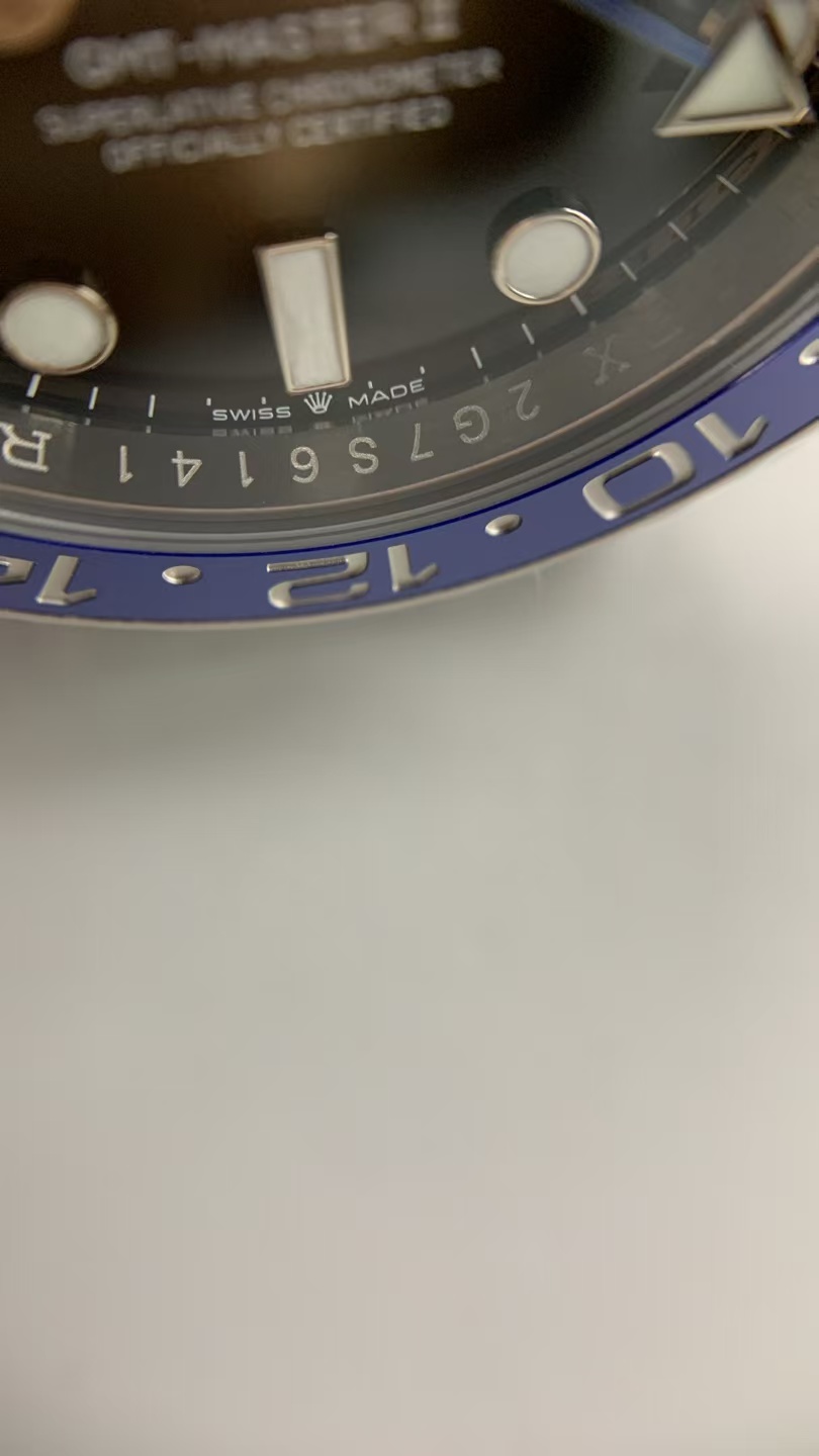 (image for) Rich Factory Rolex GMT-Master II Batman Blue Black Ceramic Bezel Black Dial Free-Sprung JH3285 Movement