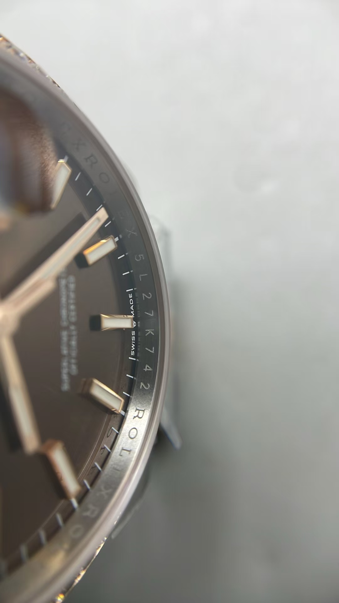(image for) ARF Rolex Datejust 36mm Two Tone Rose Gold Diamond Bezel Chocolate Dial Clone 3235 Movement