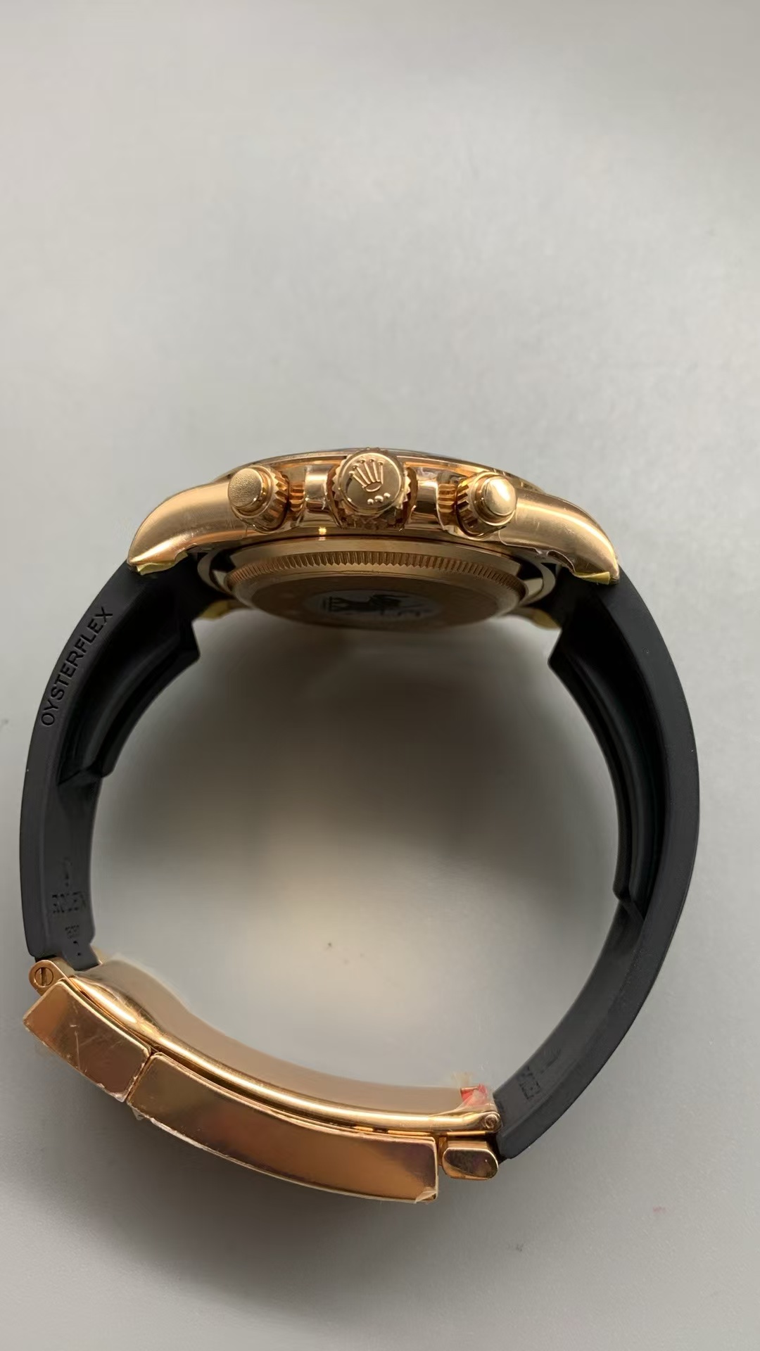 (image for) Rolex Daytona Rose Gold Case SW Meteorite Dial Rubber Band Super Clone 4131 Movement