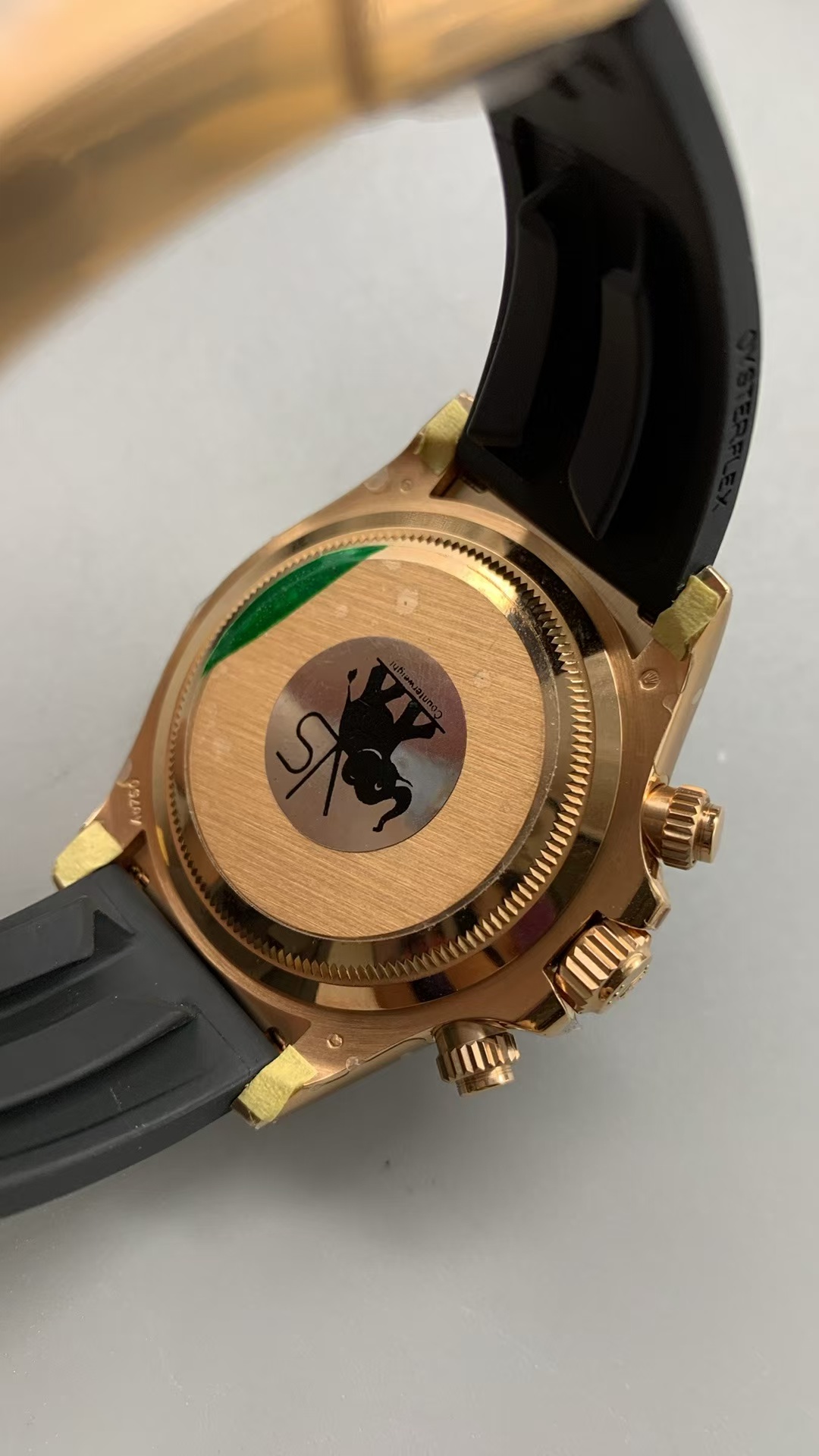 (image for) Rolex Daytona Rose Gold Case SW Meteorite Dial Rubber Band Super Clone 4131 Movement