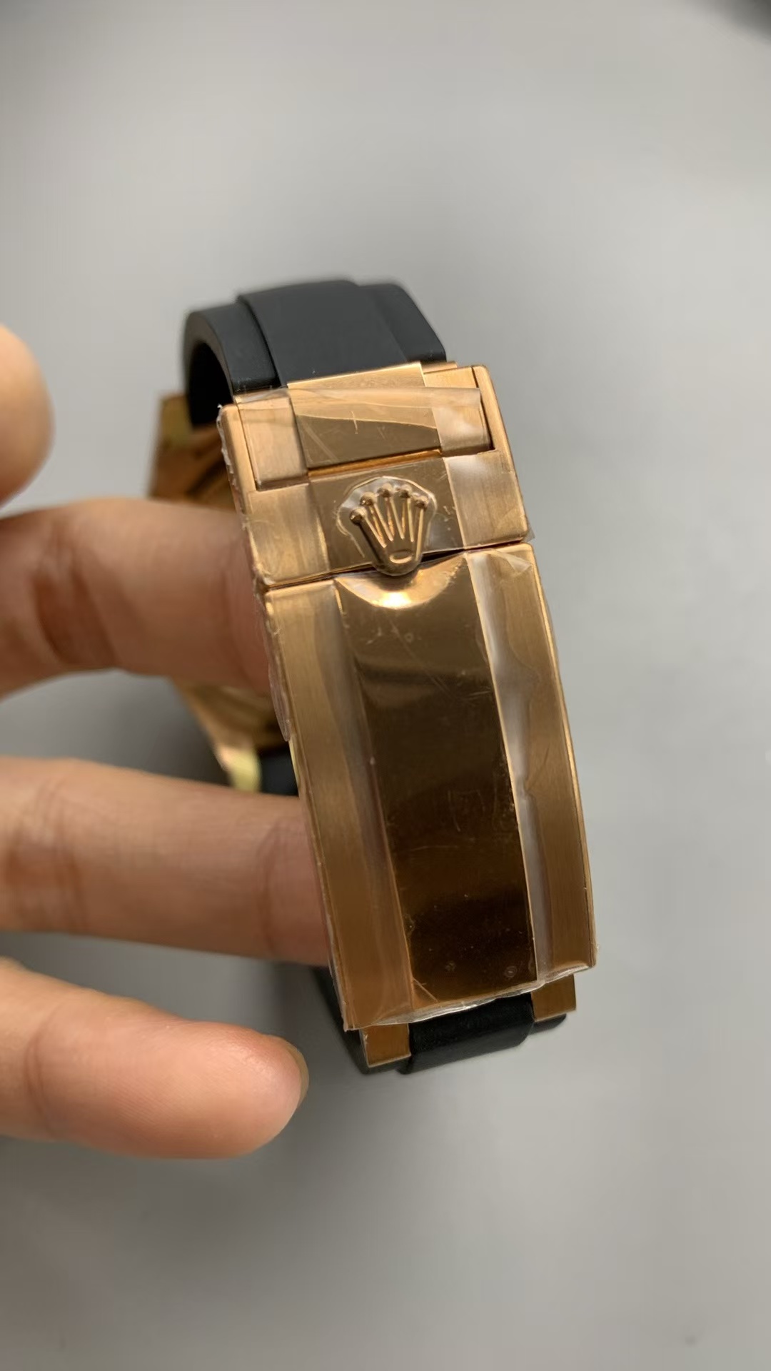 (image for) Rolex Daytona Rose Gold Case SW Meteorite Dial Rubber Band Super Clone 4131 Movement
