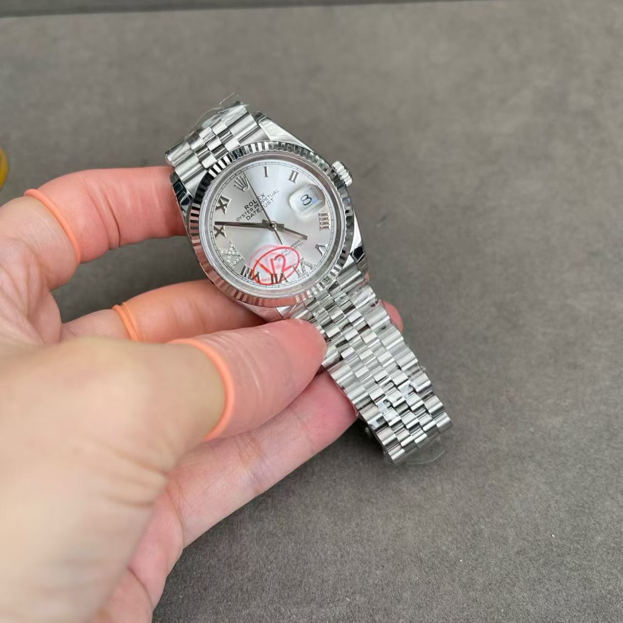 (image for) VSF Rolex Datejust 36mm Silver Dial Rome Markers Super Clone 3235 Movement