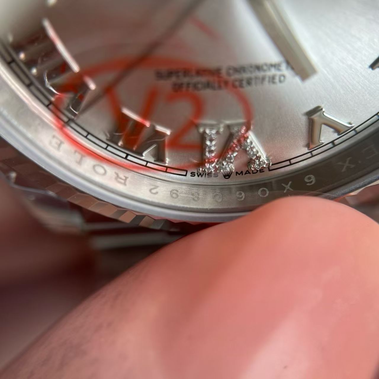 (image for) VSF Rolex Datejust 36mm Silver Dial Rome Markers Super Clone 3235 Movement