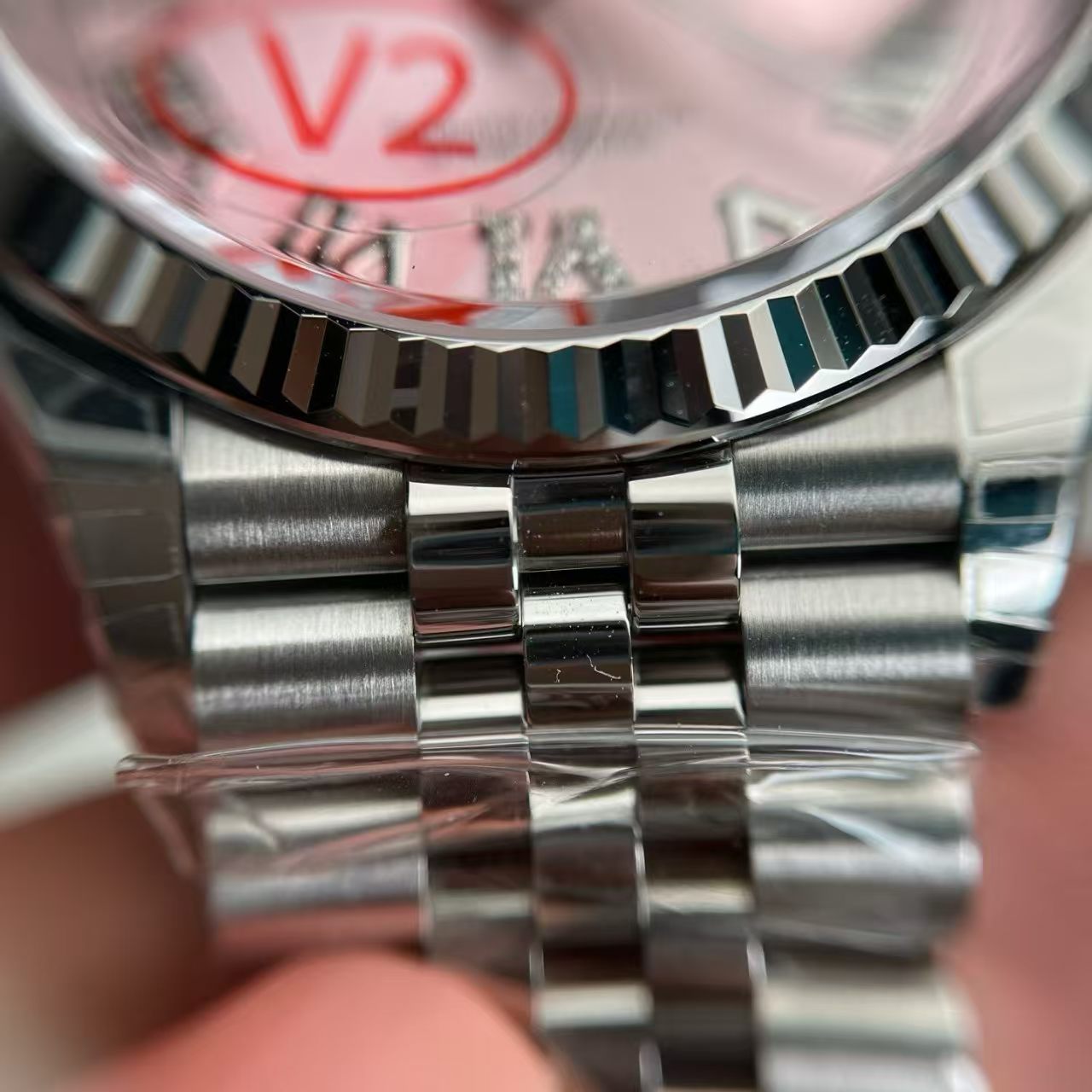 (image for) VSF Rolex Datejust 36mm Pink Dial Rome Markers Super Clone 3235 Movement