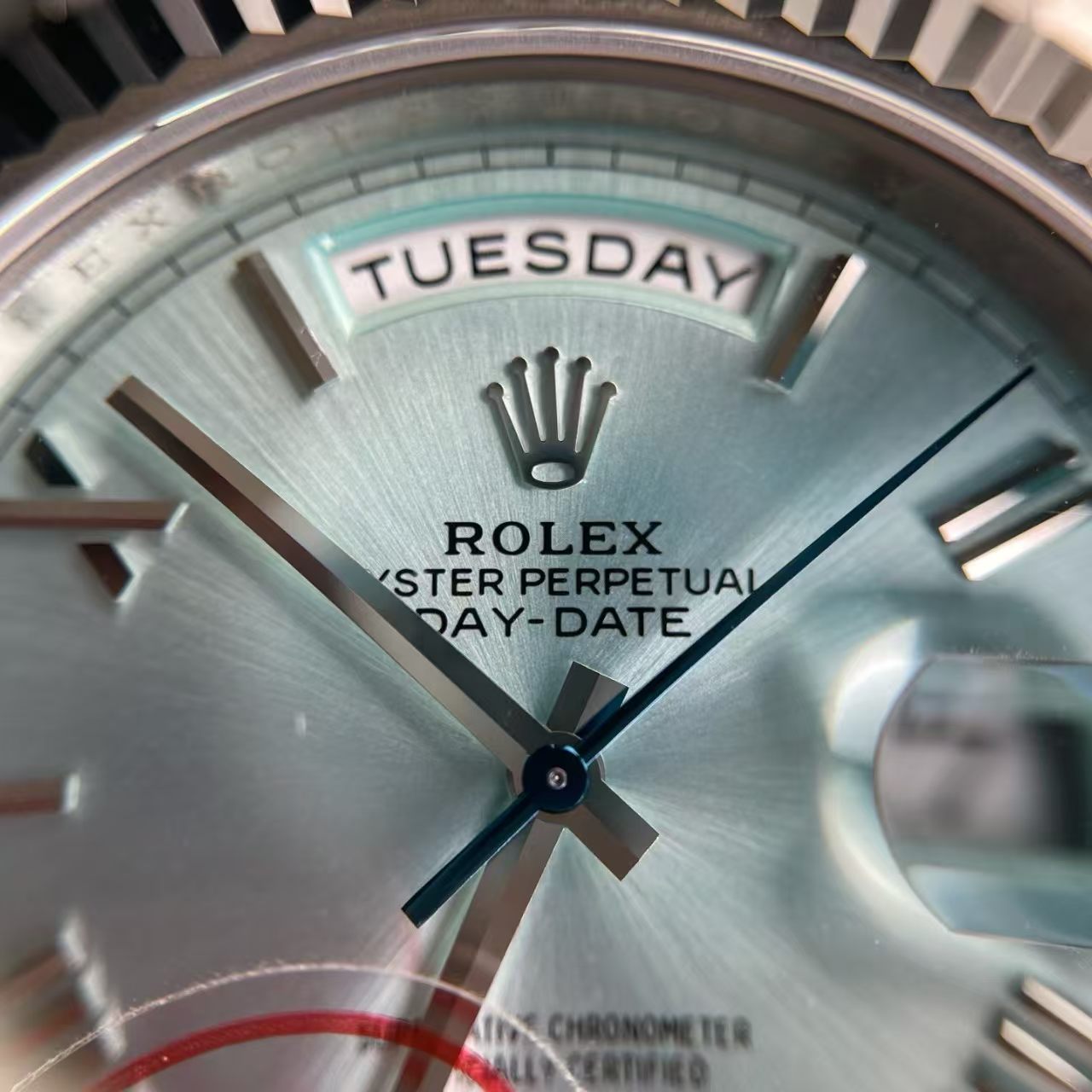 (image for) RCF Rolex Day-Date Gain Weight White Gold Case Ice Blue Dial Super Clone 3255 Movement
