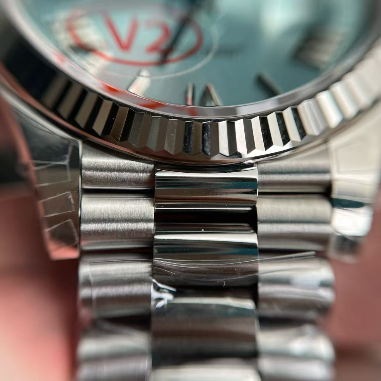 (image for) RCF Rolex Day-Date Gain Weight White Gold Case Ice Blue Dial Super Clone 3255 Movement