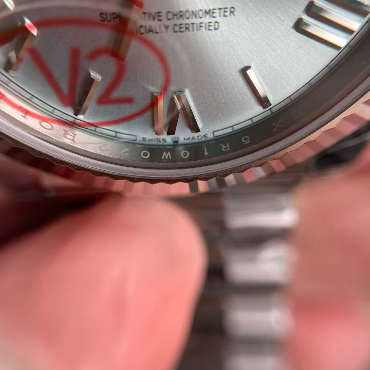 (image for) RCF Rolex Day-Date Gain Weight White Gold Case Ice Blue Dial Super Clone 3255 Movement
