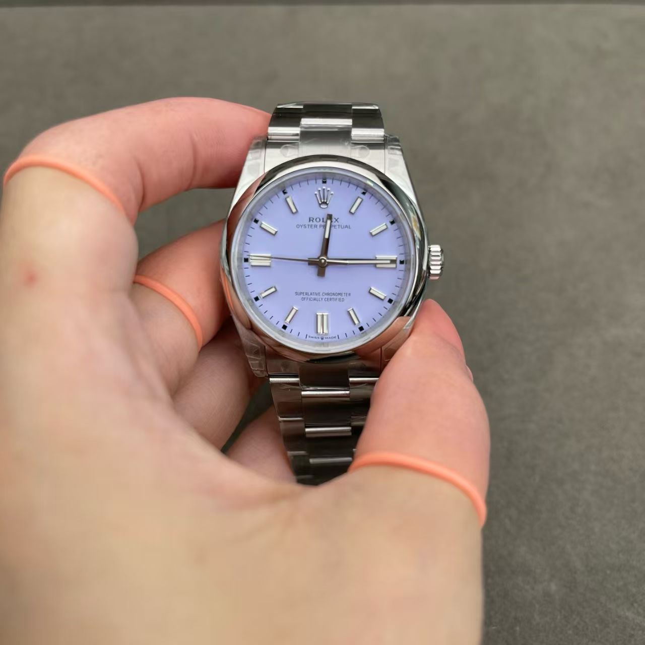 (image for) VSF Rolex Oyster Perpetual 36mm Lavender Dial Super Clone 3230 Movement
