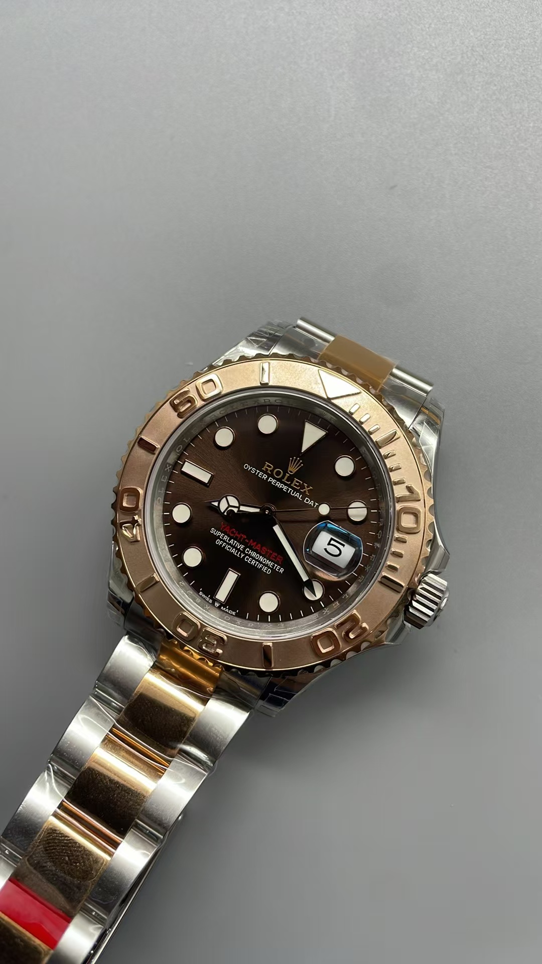 (image for) VSF Rolex YachtMaster 126621-0001 Rose Gold Case Chocolate Dial Super Clone 3235 Movement