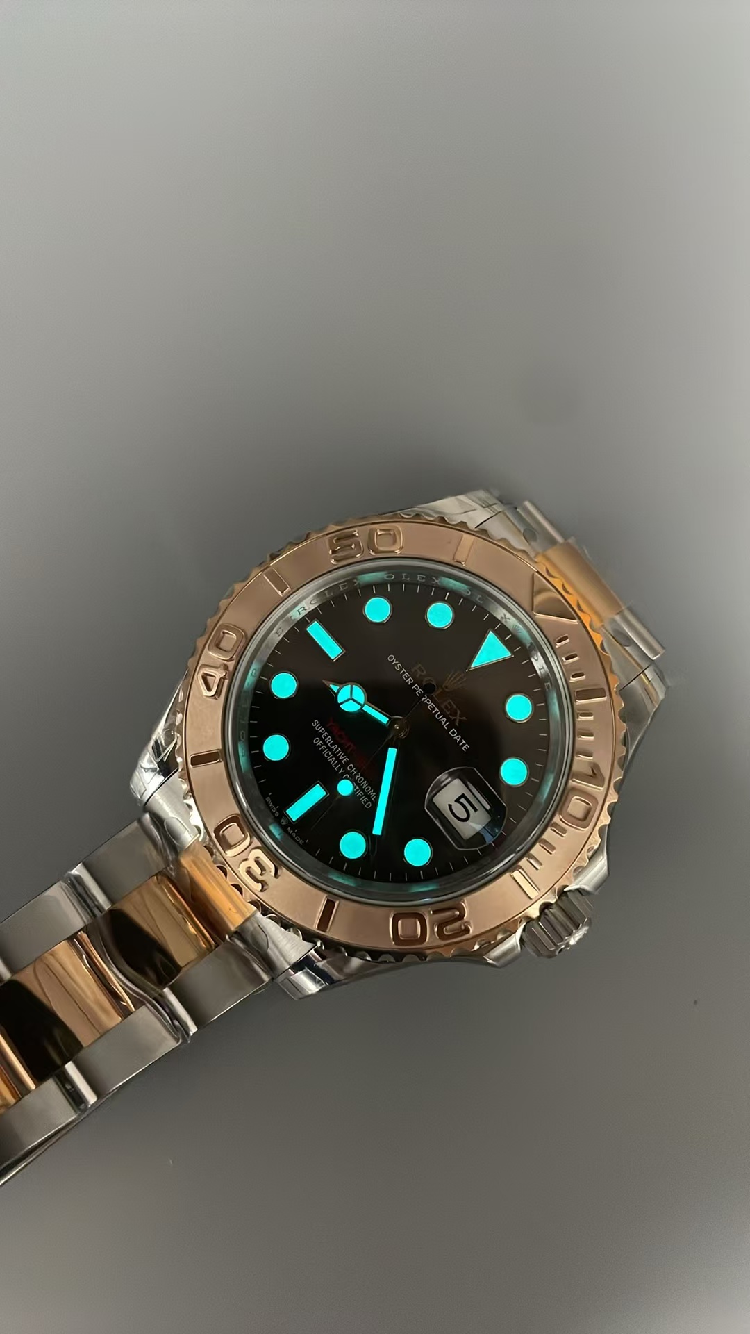 (image for) VSF Rolex YachtMaster 126621-0001 Rose Gold Case Chocolate Dial Super Clone 3235 Movement