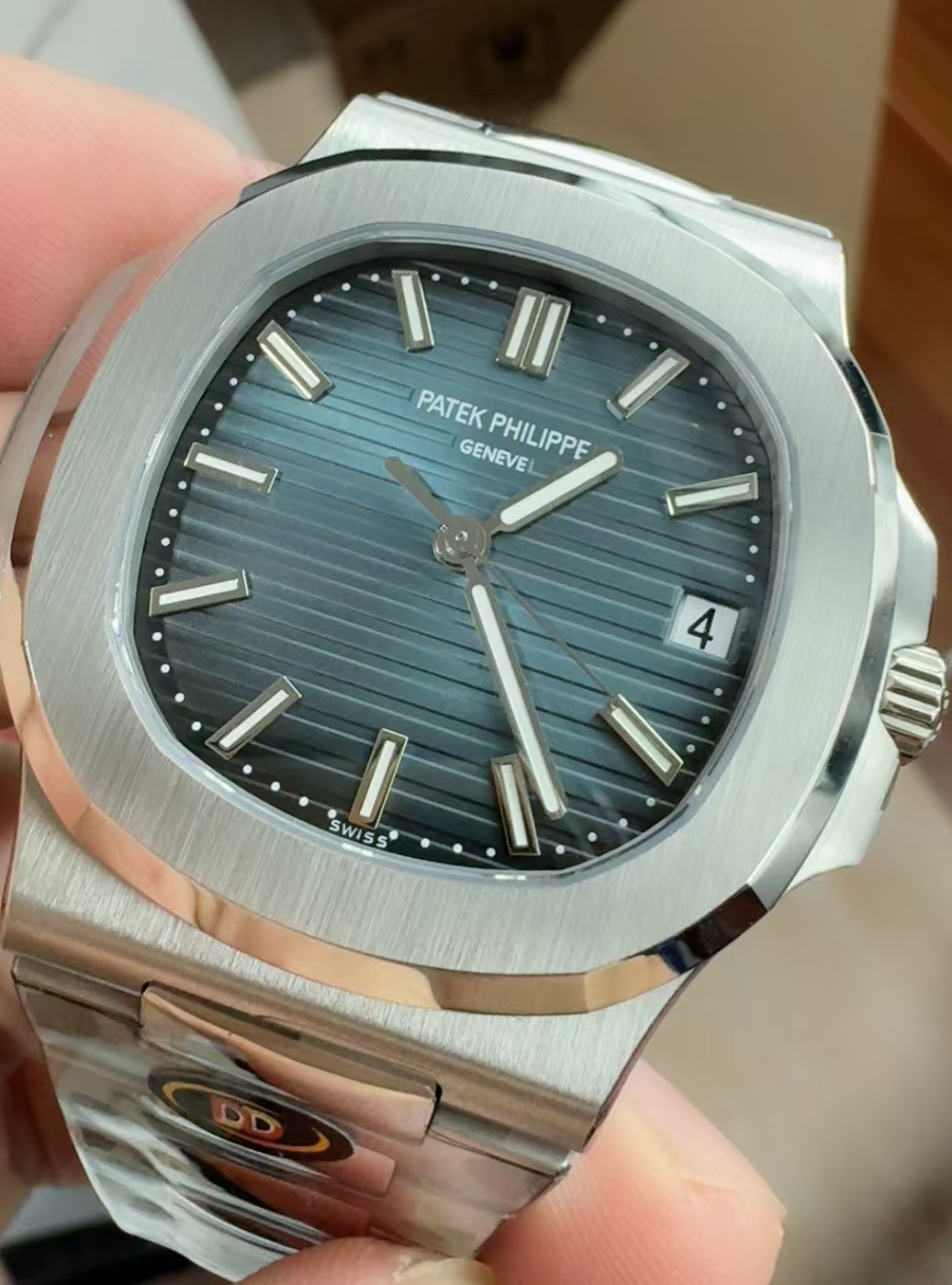 (image for) DDF Patek Philippe Nautilus 5711 Blue Dial Super Clone 330 Movement with Hacking Seconds