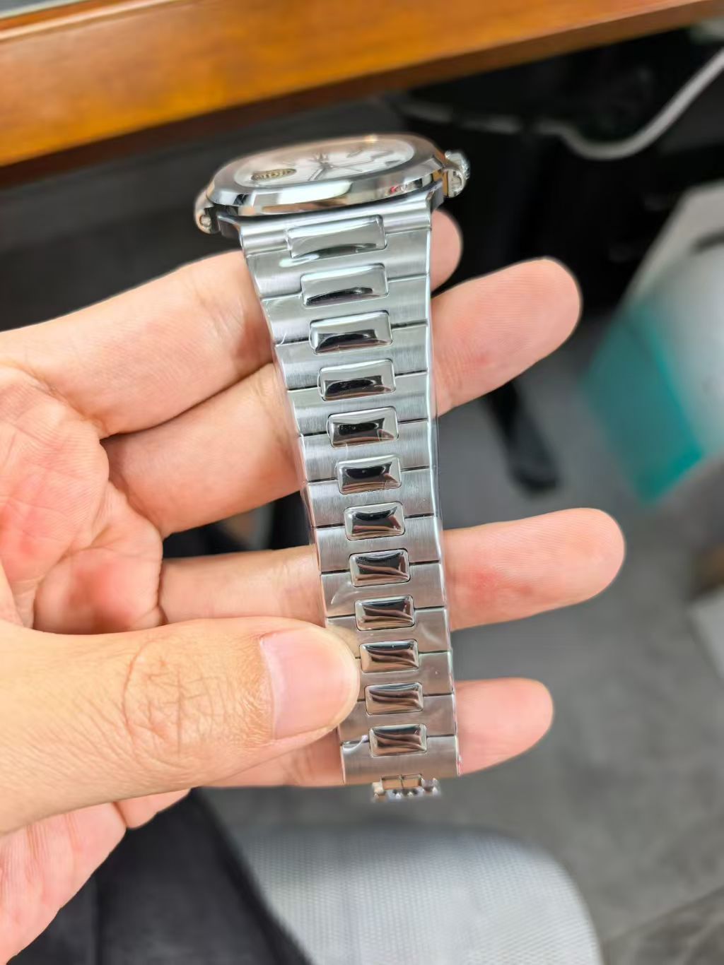 (image for) DDF Patek Philippe Nautilus 5711 Blue Dial Super Clone 330 Movement with Hacking Seconds