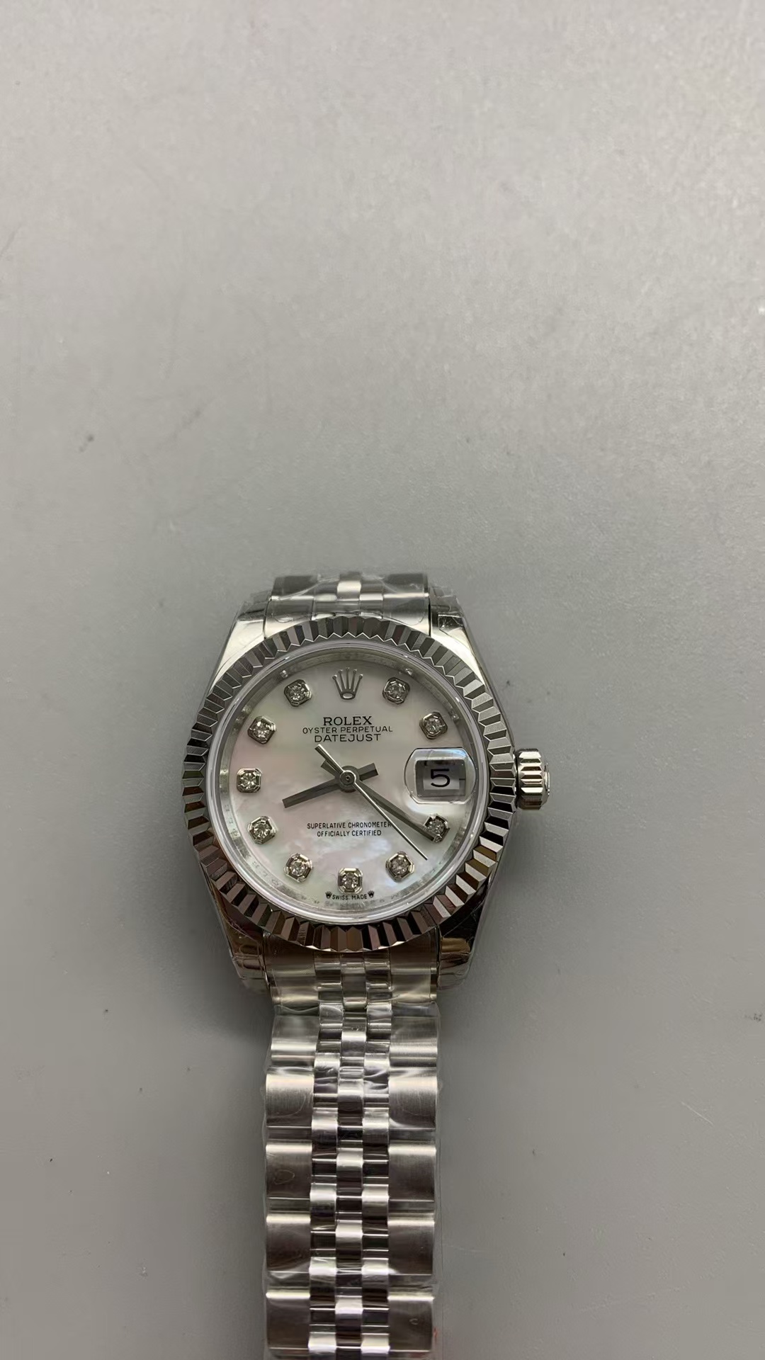 (image for) GSF Rolex Datejust 28mm MOP Dial Diamond Markers Asian Clone 2671 Movement