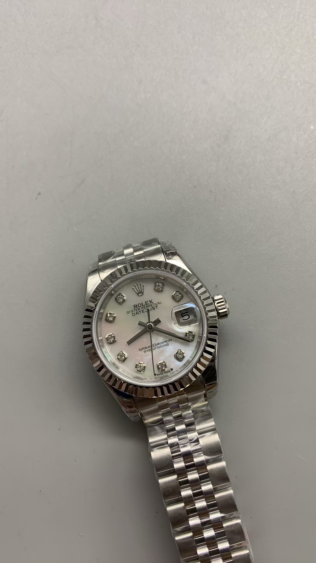 (image for) GSF Rolex Datejust 28mm MOP Dial Diamond Markers Asian Clone 2671 Movement