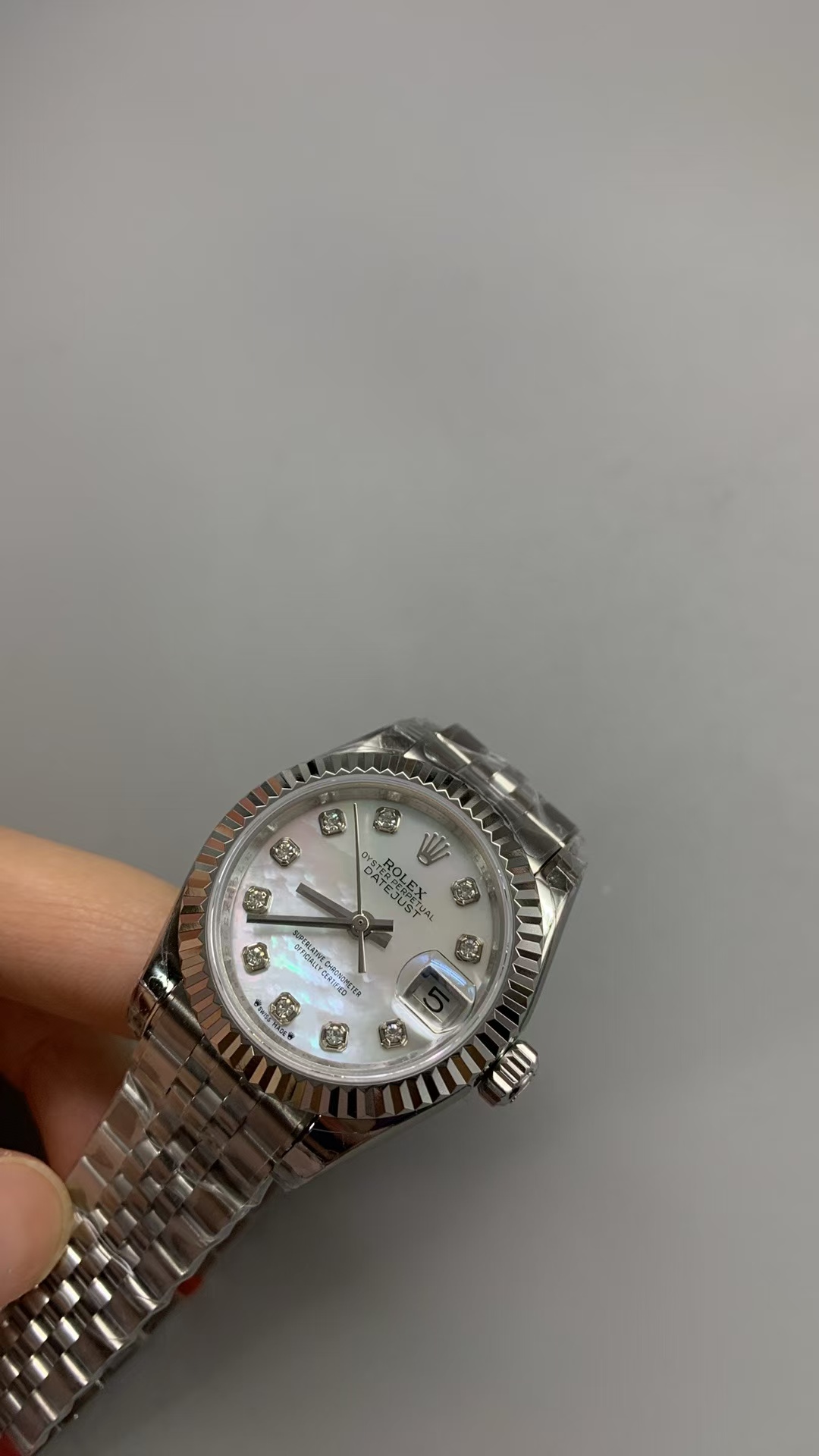 (image for) GSF Rolex Datejust 28mm MOP Dial Diamond Markers Asian Clone 2671 Movement