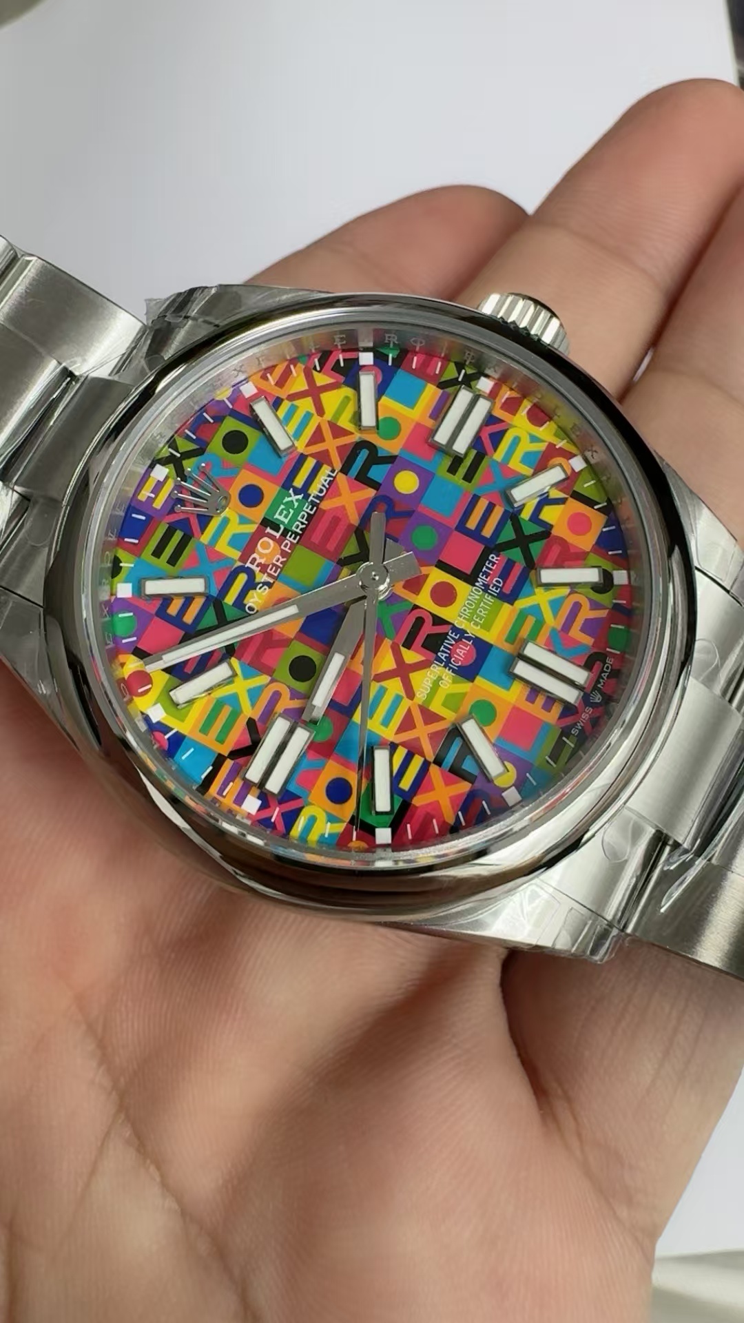 (image for) VSF Rolex Oyster Perpetual 134300 41mm Colorful Motif Dial Super Clone 3230 Movement