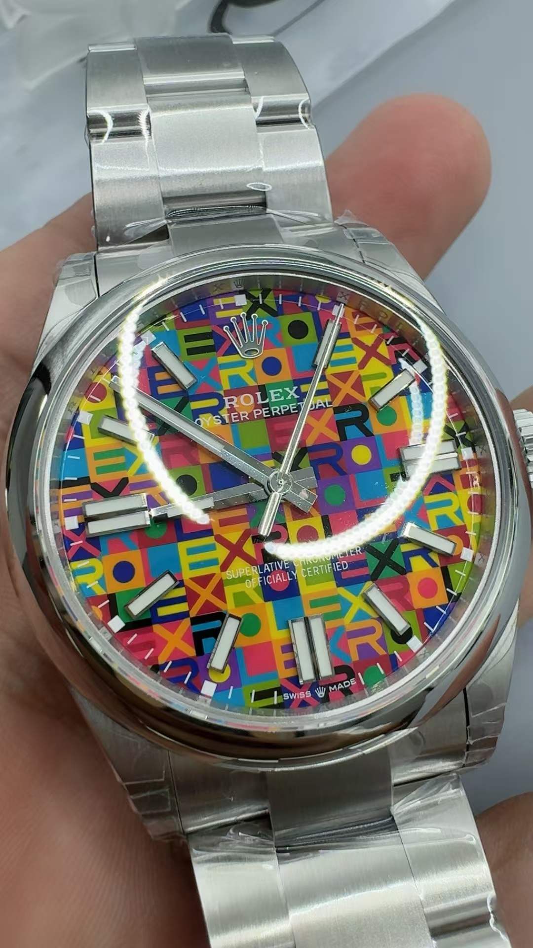 (image for) VSF Rolex Oyster Perpetual 134300 41mm Colorful Motif Dial Super Clone 3230 Movement