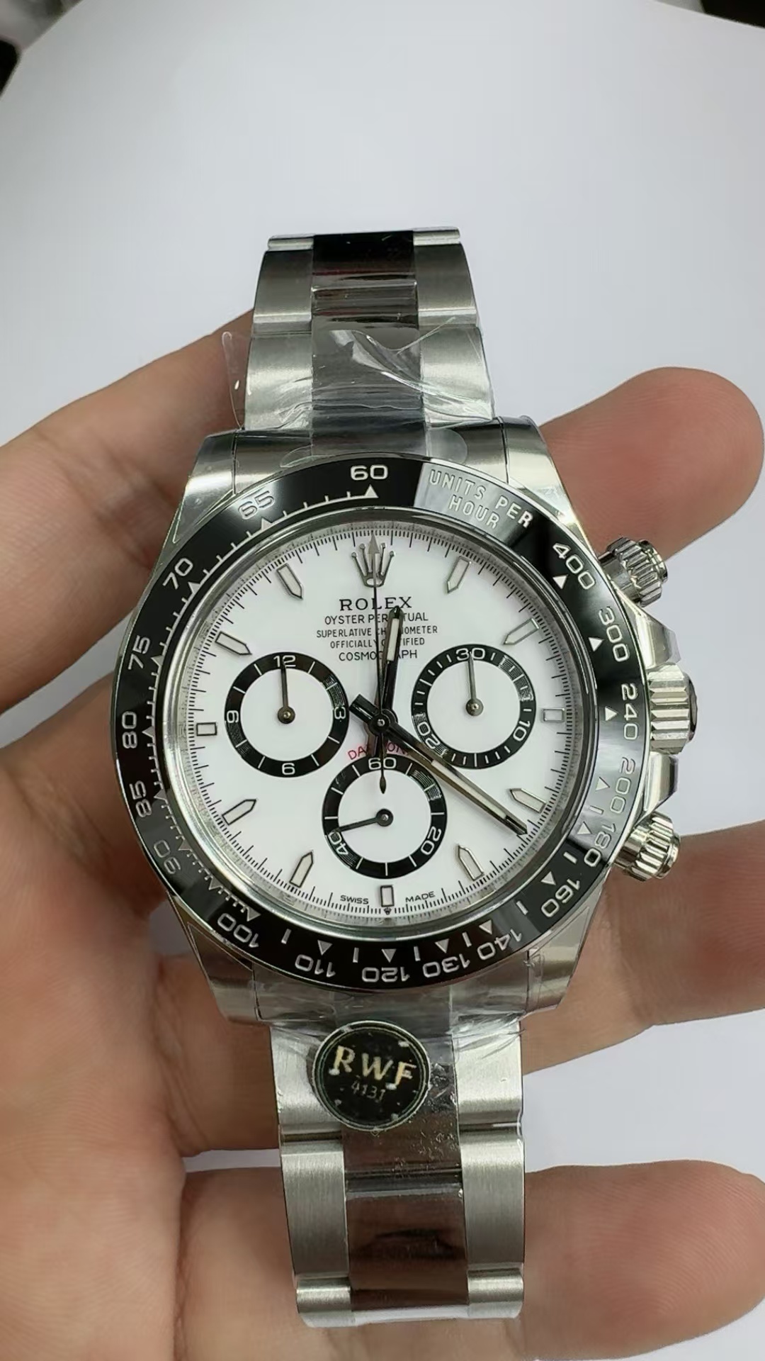 (image for) RWF Rolex Daytona 126500 Panda White Dial Free-Sprung JH4131 Movement