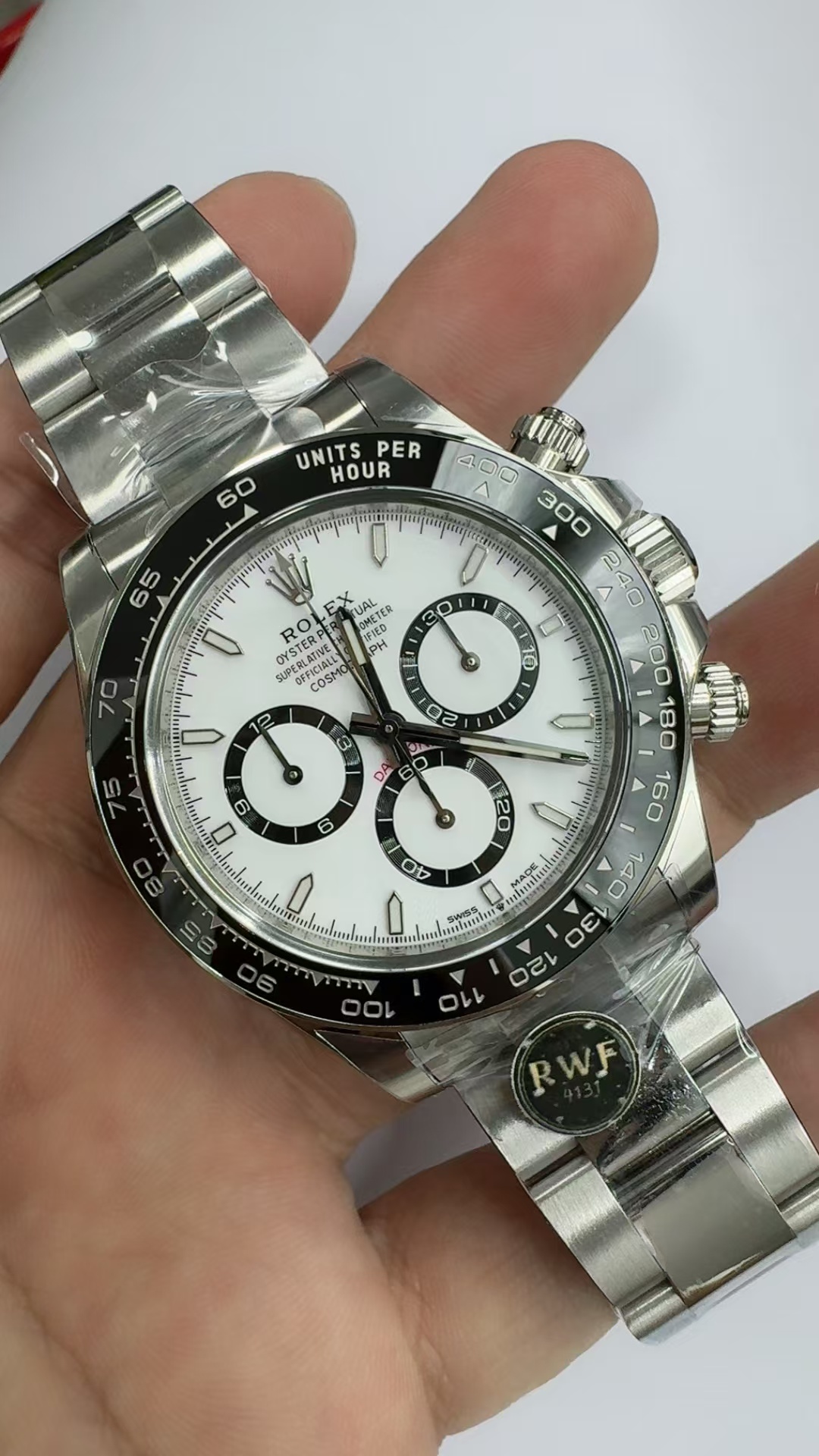 (image for) RWF Rolex Daytona 126500 Panda White Dial Free-Sprung JH4131 Movement