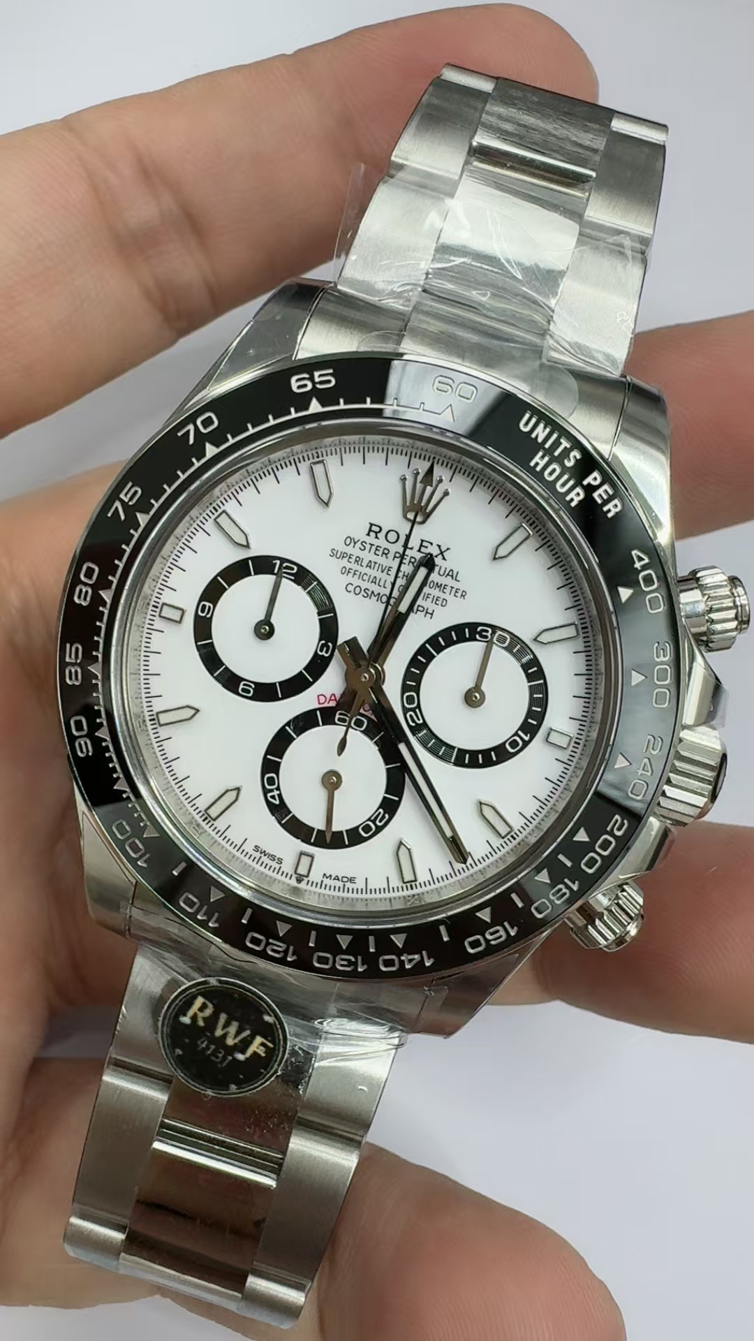 (image for) RWF Rolex Daytona 126500 Panda White Dial Free-Sprung JH4131 Movement