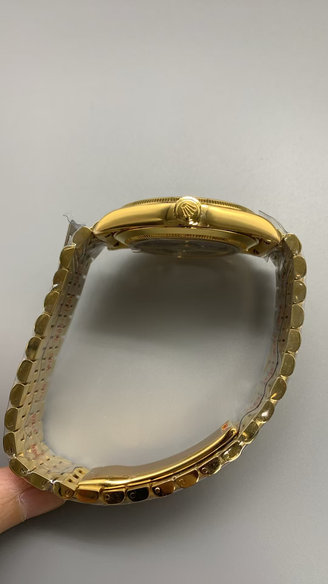 (image for) PPM Factory Rolex Perpetual 1908 Yellow Gold Case White Dial Asian Clone 2813 Movement