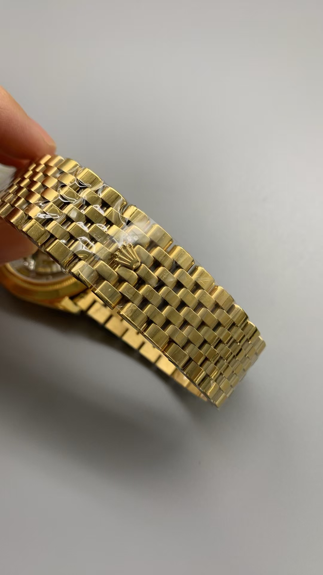 (image for) PPM Factory Rolex Perpetual 1908 Yellow Gold Case White Dial Asian Clone 2813 Movement
