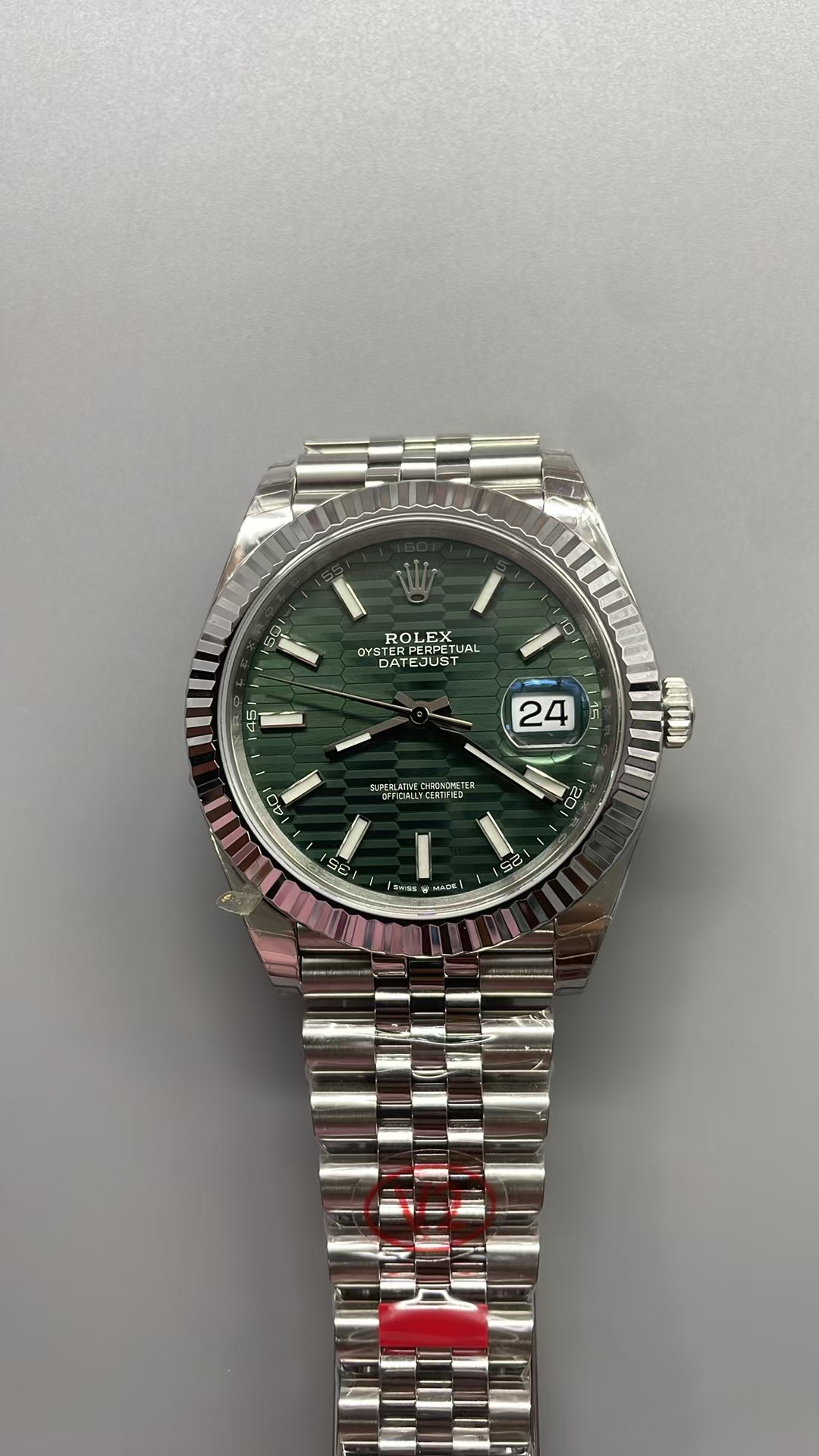 (image for) VSF Rolex Datejust II 41mm 126334 Green Fluted Motif Dial Super Clone 3235 Movement