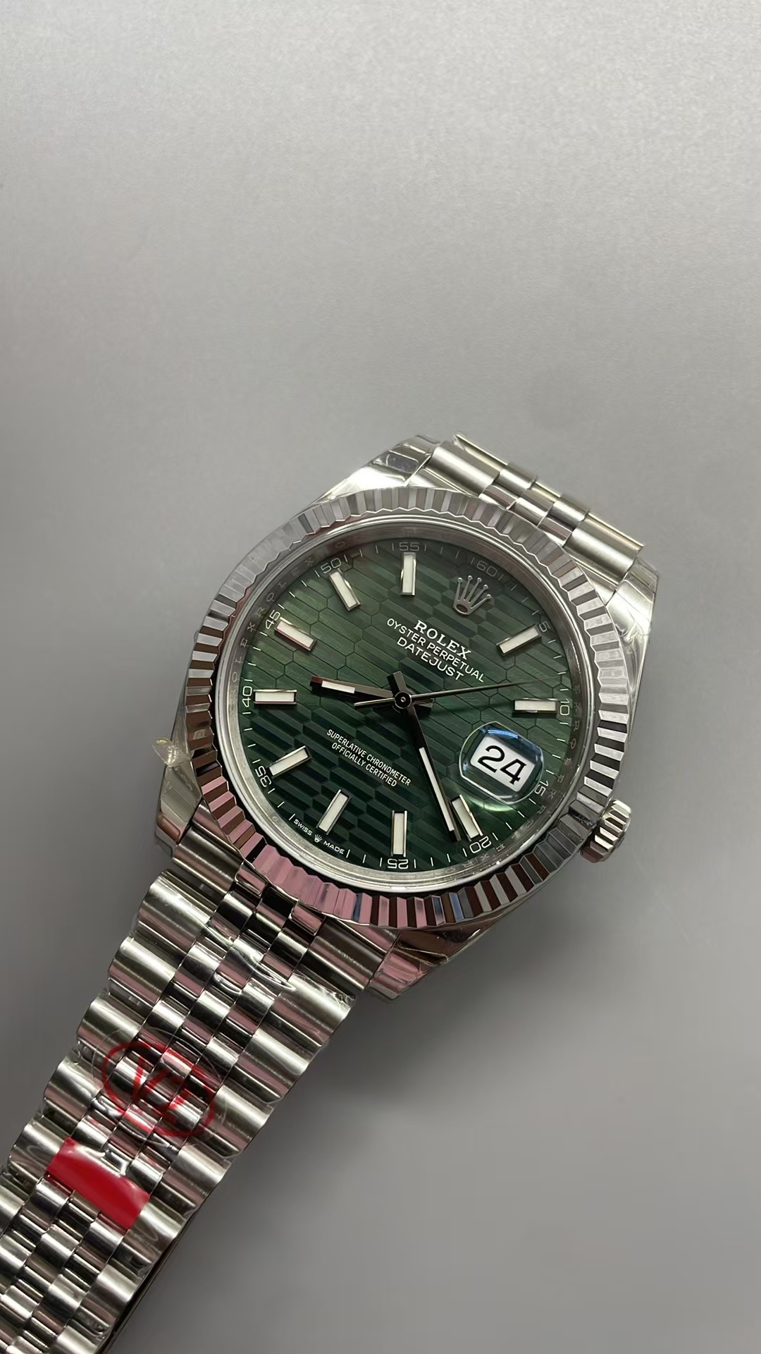 (image for) VSF Rolex Datejust II 41mm 126334 Green Fluted Motif Dial Super Clone 3235 Movement