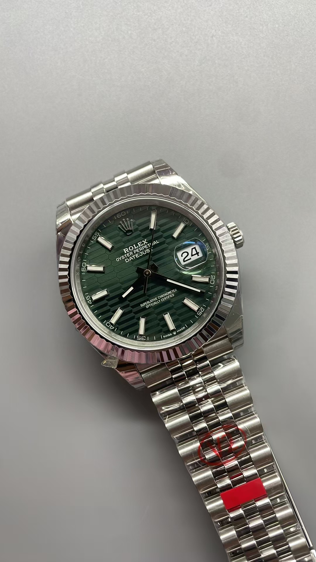 (image for) VSF Rolex Datejust II 41mm 126334 Green Fluted Motif Dial Super Clone 3235 Movement