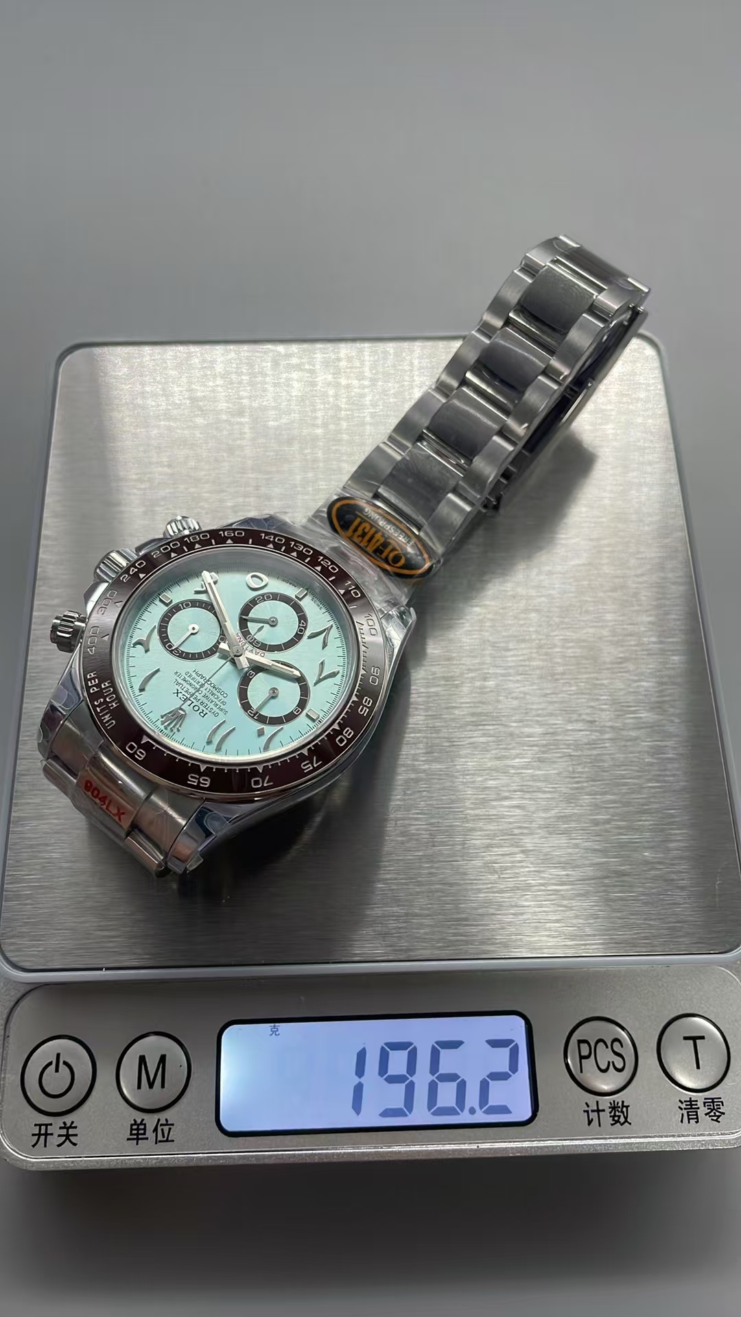(image for) QF Rolex Daytona 126506 Arabic Ice Blue Dial Free-Sprung 4131 Movement
