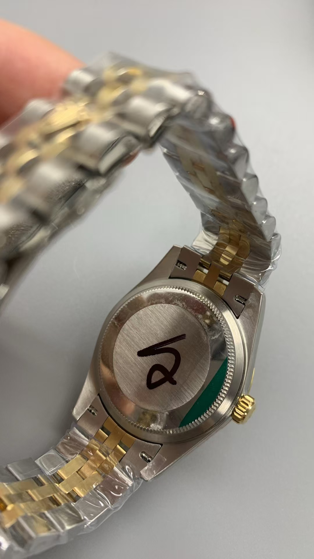 (image for) GMF Rolex Datejust 31mm Two Tone Green Dial Diamond Hour Markers