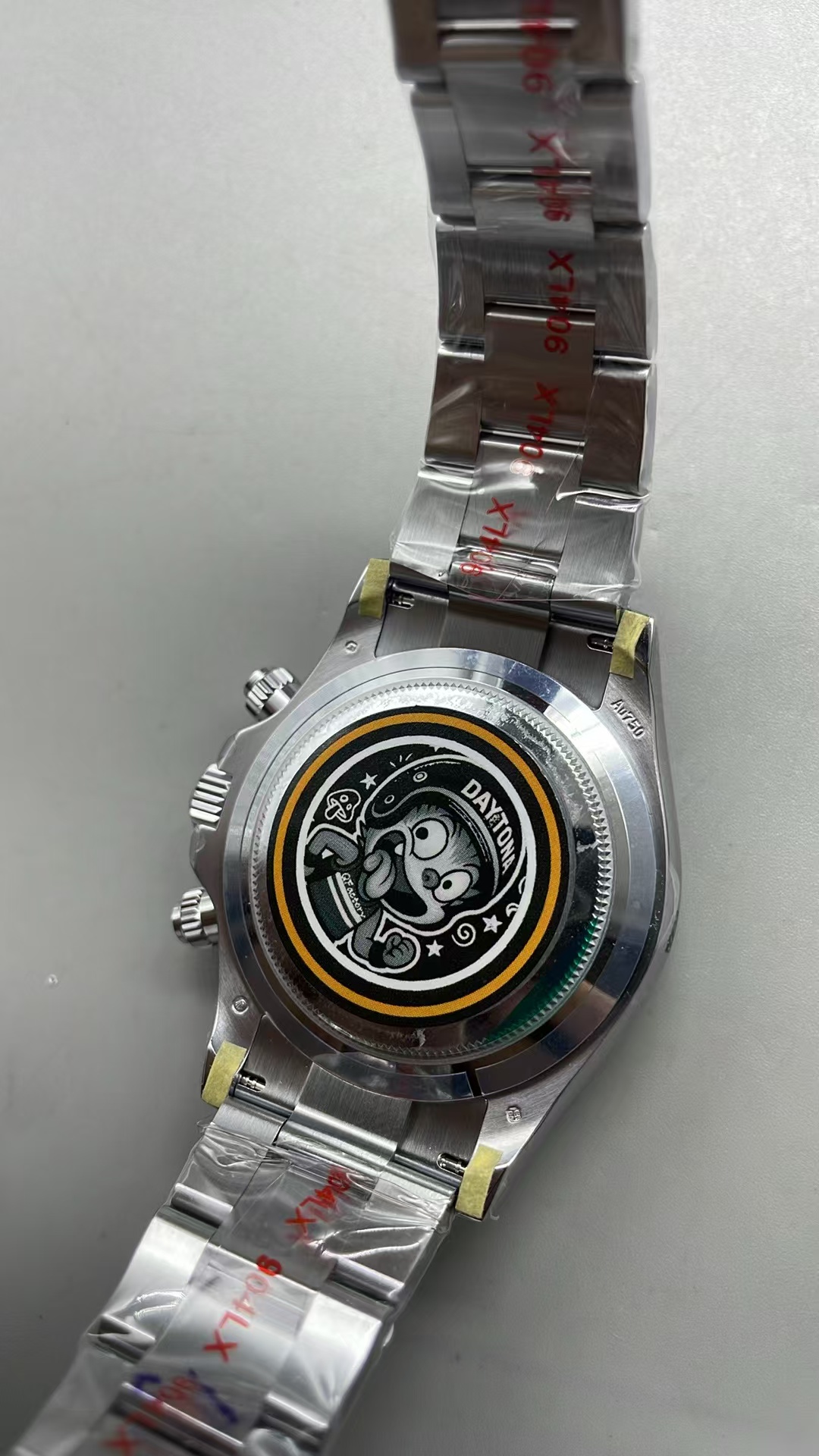 (image for) QF Rolex Daytona Gain Weight Grey Dial Red Hands Super Clone 4130 Movement