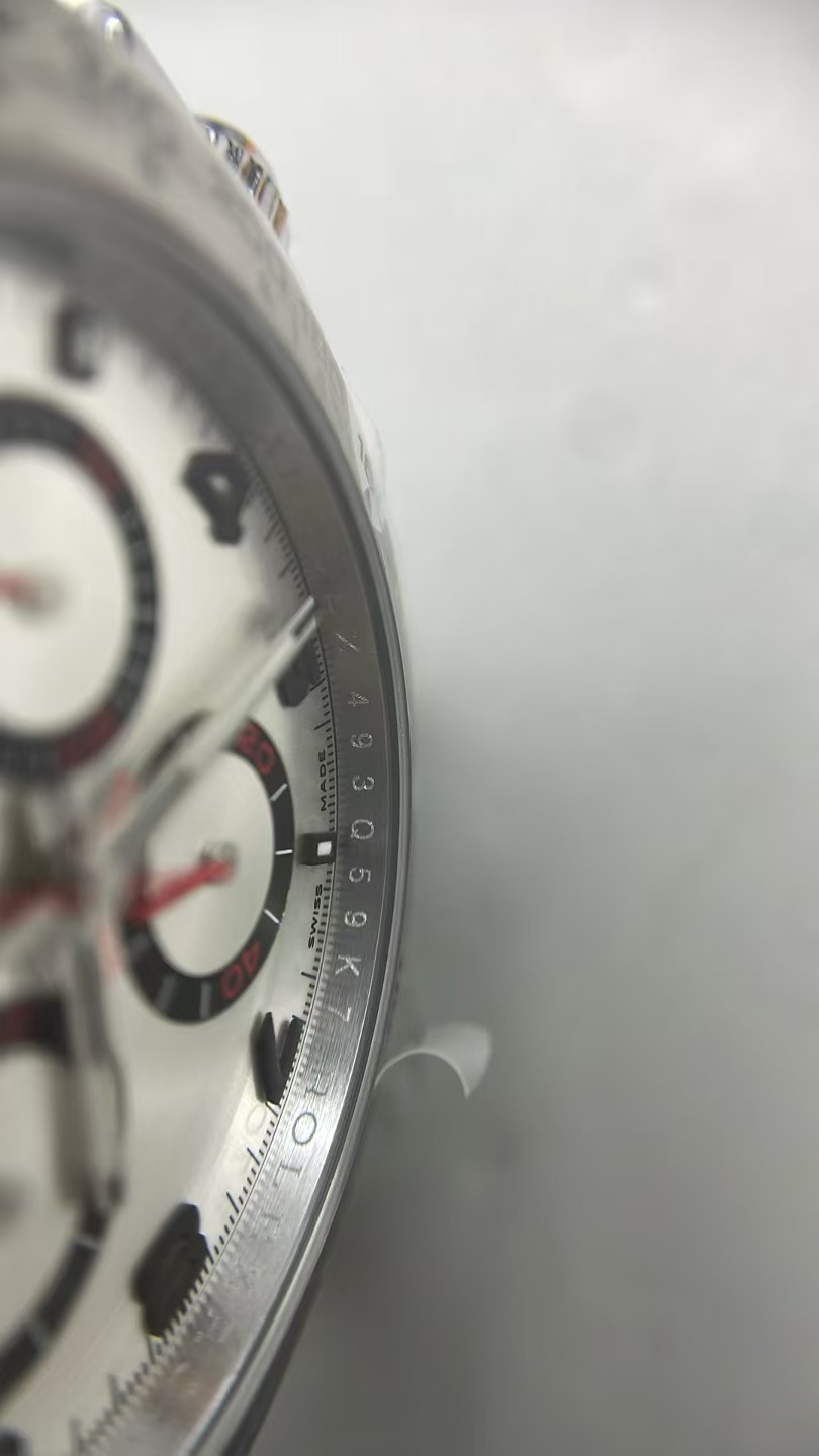 (image for) QF Rolex Daytona Gain Weight Grey Dial Red Hands Super Clone 4130 Movement