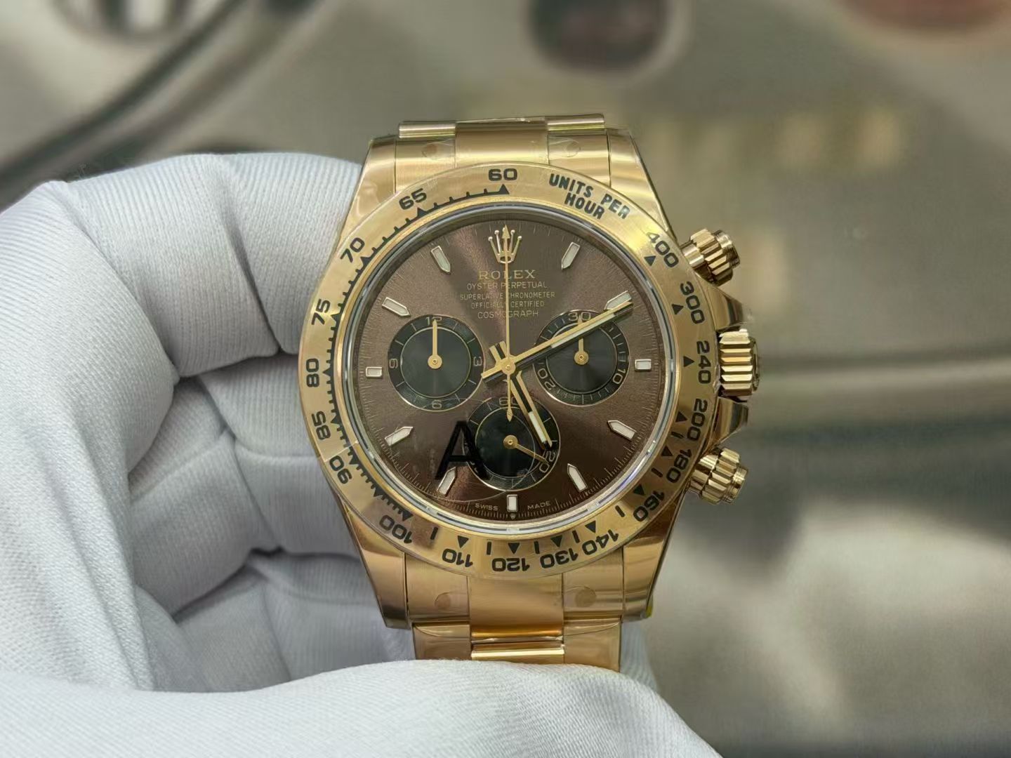 (image for) VSF Rolex Daytona Gain Weight Yellow Gold Case Chocolate Dial Super Clone 4131 Movement