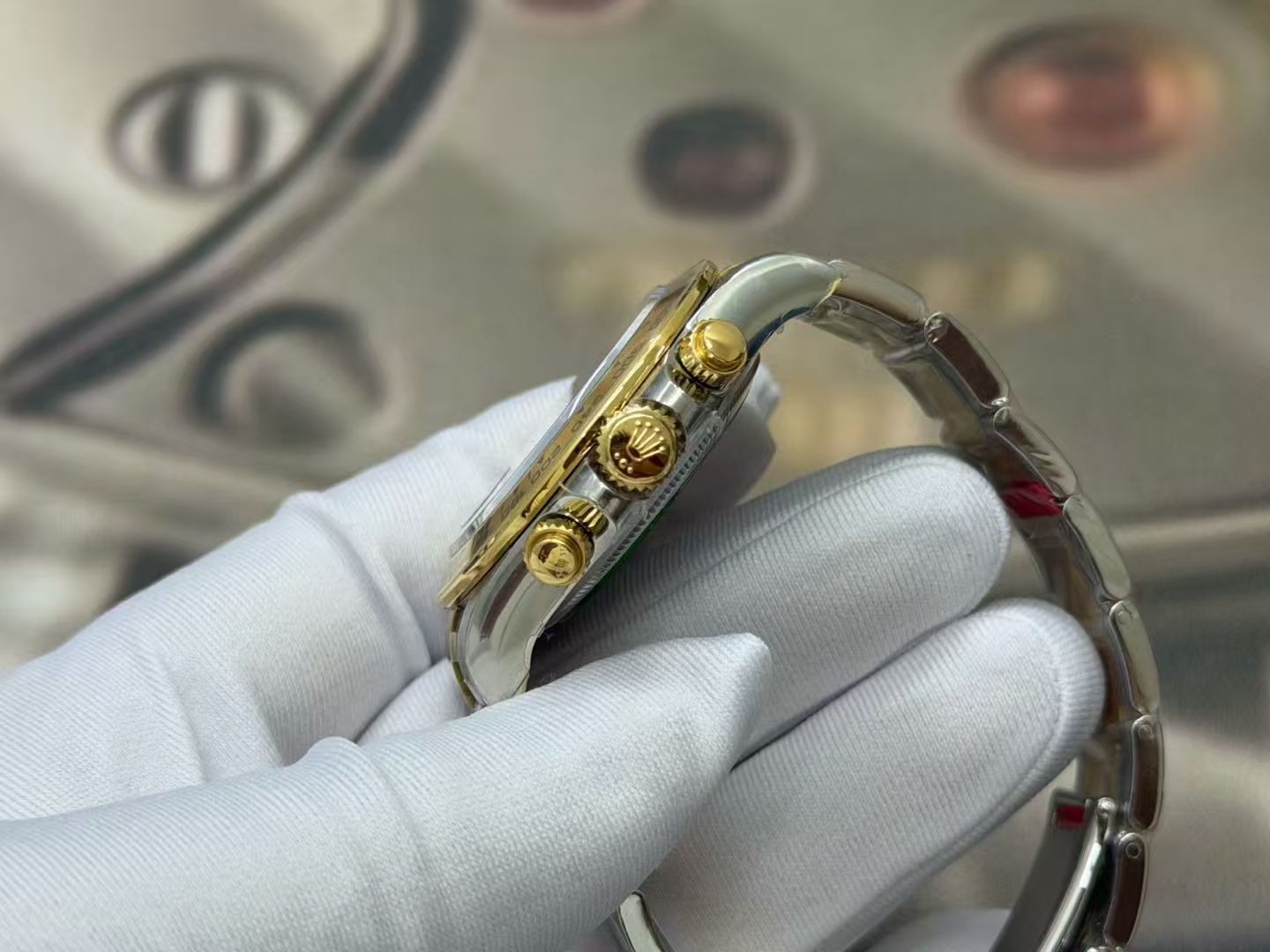 (image for) VSF Rolex Daytona Gain Weight Two Tone Case White Dial Super Clone 4131 Movement