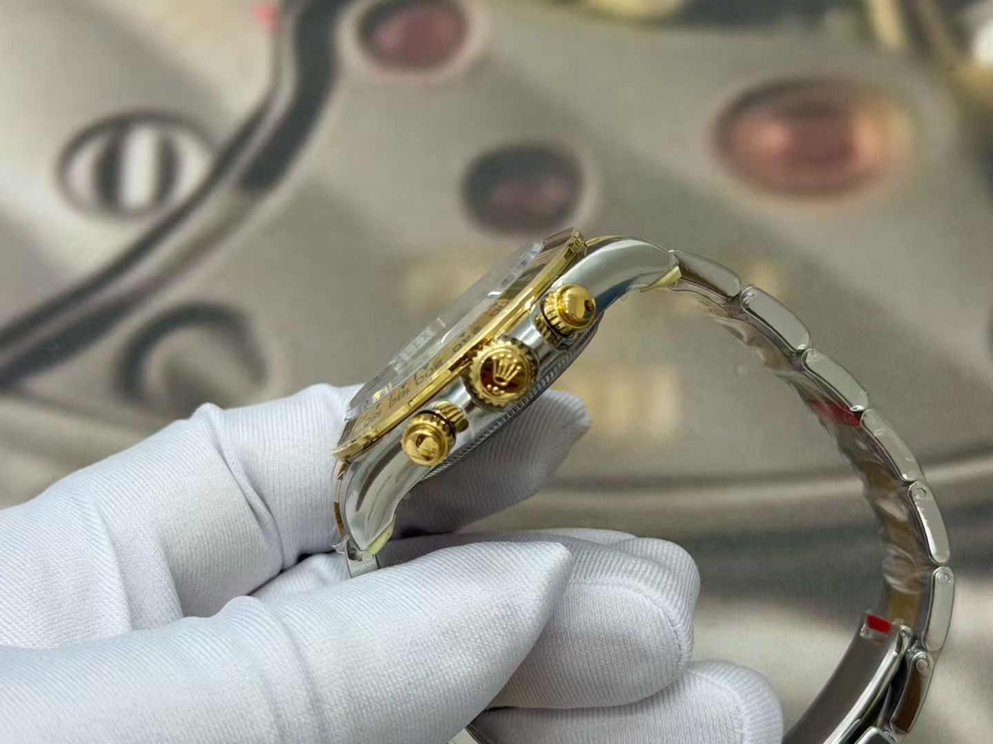 (image for) VSF Rolex Daytona Gain Weight Two Tone Case Black Dial Super Clone 4131 Movement