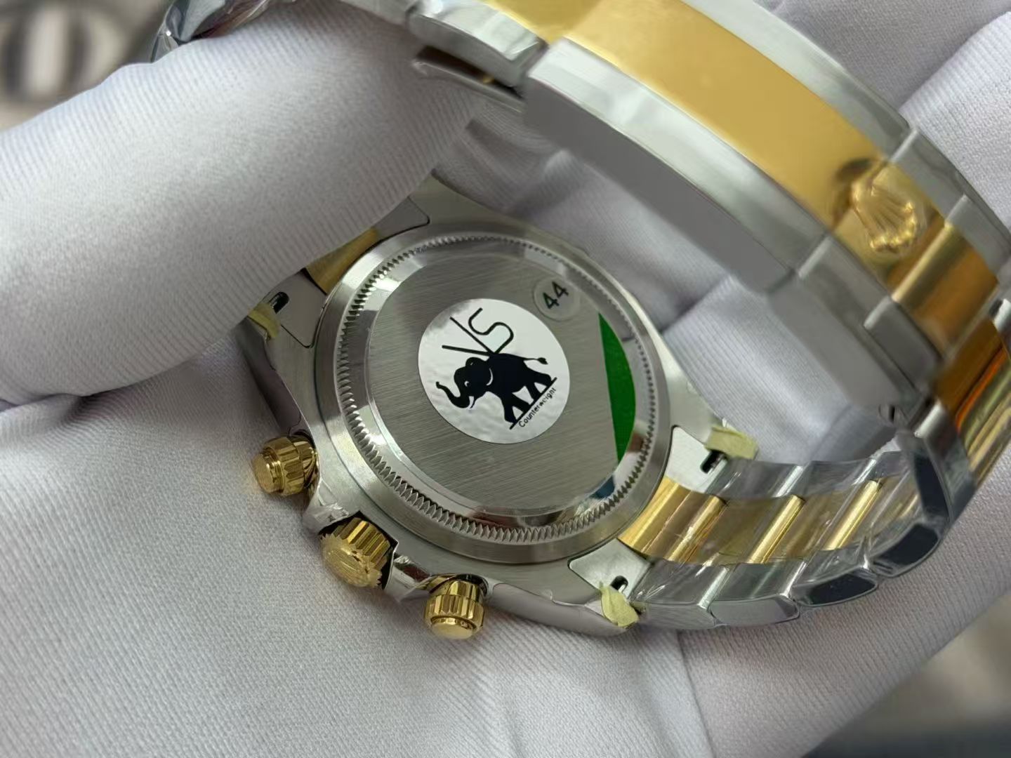 (image for) VSF Rolex Daytona Gain Weight Two Tone Case Golden Dial Super Clone 4131 Movement