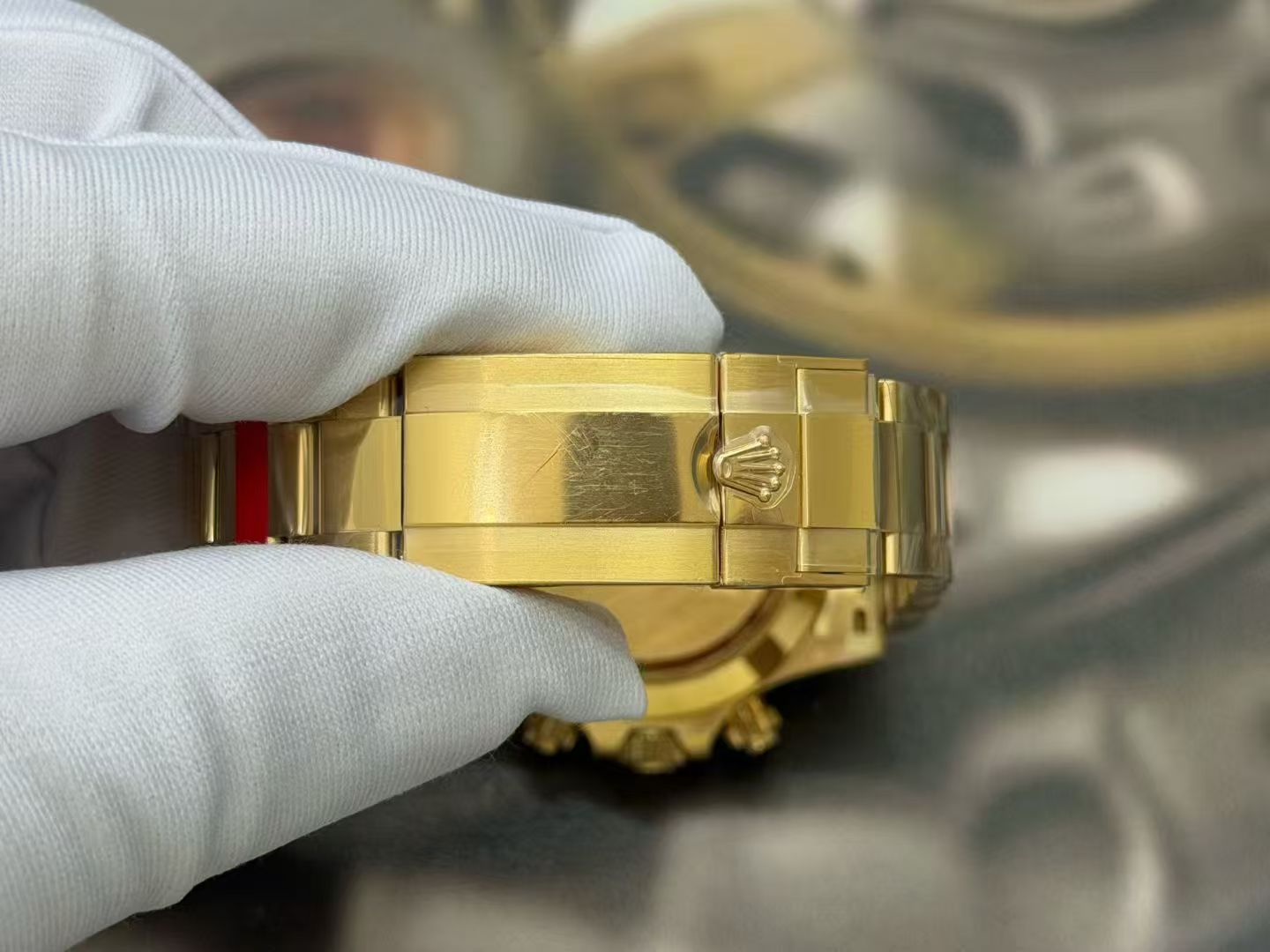 (image for) VSF Rolex Daytona 116508 John Mayer Yellow Gold Case Green Dial with Super Clone 4130 Movement