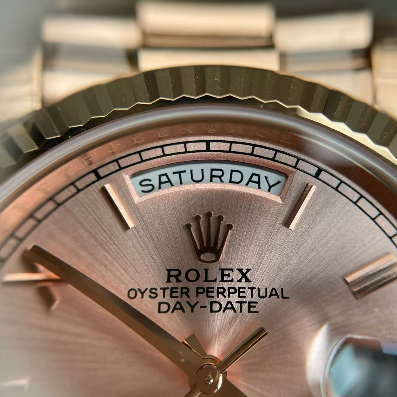 (image for) RCF Rolex Day-Date Gain Weight Rose Gold Case Champagne Dial Super Clone 3255 Movement
