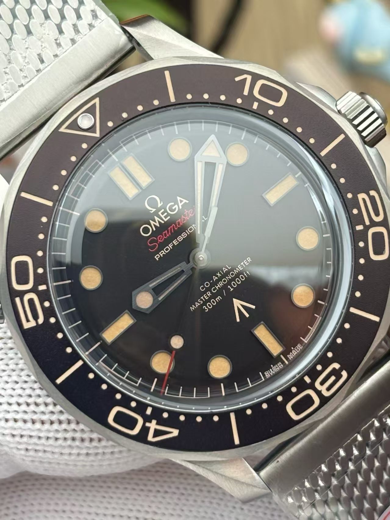 (image for) OR Factory Omega Seamaster 300m No Time to Die Titanium Free-Sprung 8806 Movement