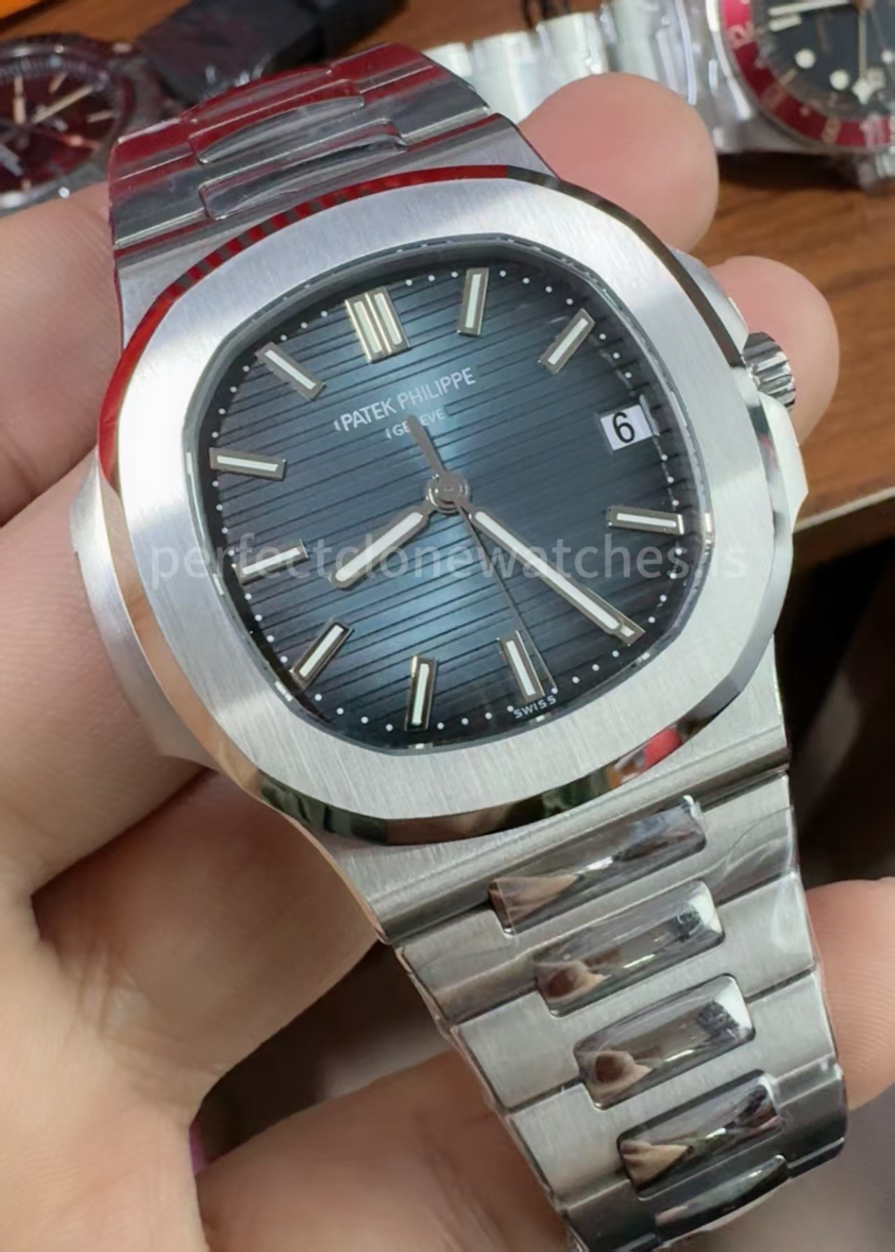 (image for) PMS Patek Philippe Nautilus 5711 Blue Dial with Free Sprung Clone 324 Movement