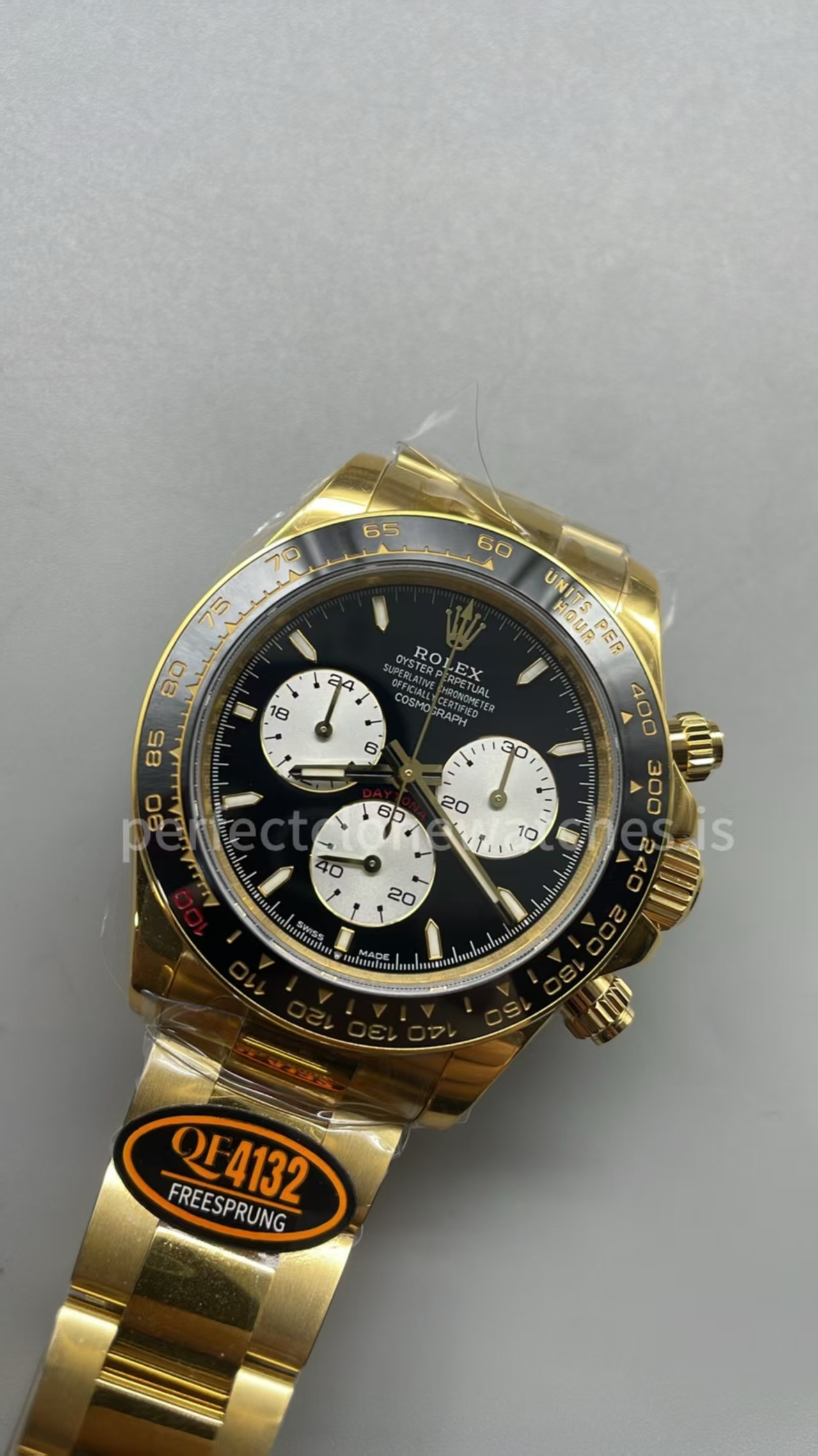 (image for) QF Rolex 24-Hours Le Mans Daytona 126528 Weighted Yellow Gold Free-Sprung JH4132 Movement