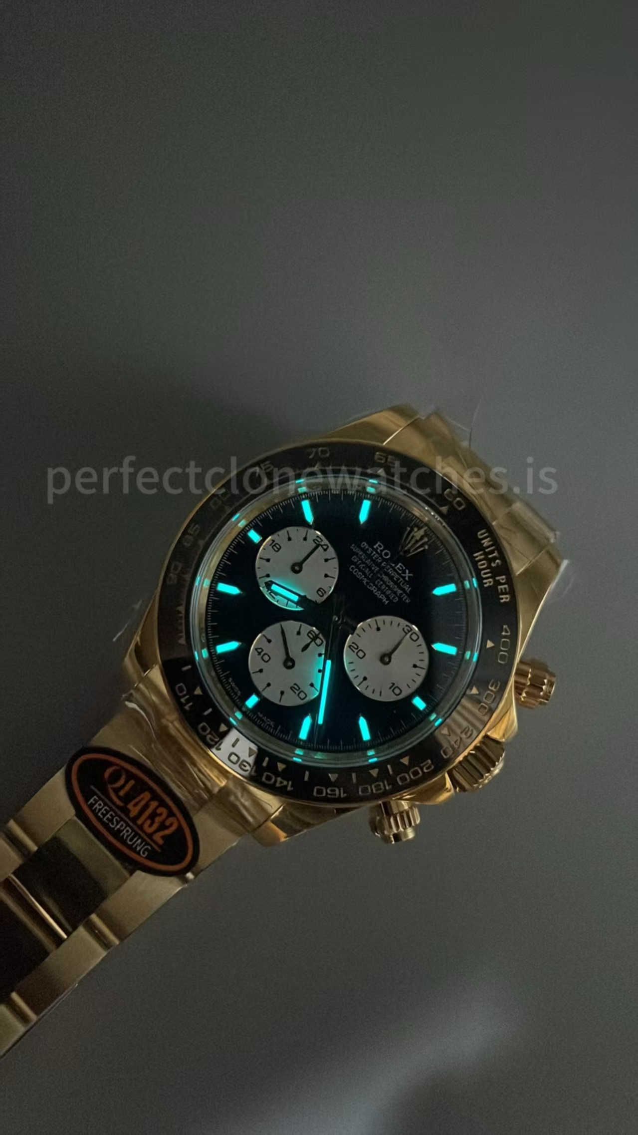 (image for) QF Rolex 24-Hours Le Mans Daytona 126528 Weighted Yellow Gold Free-Sprung JH4132 Movement