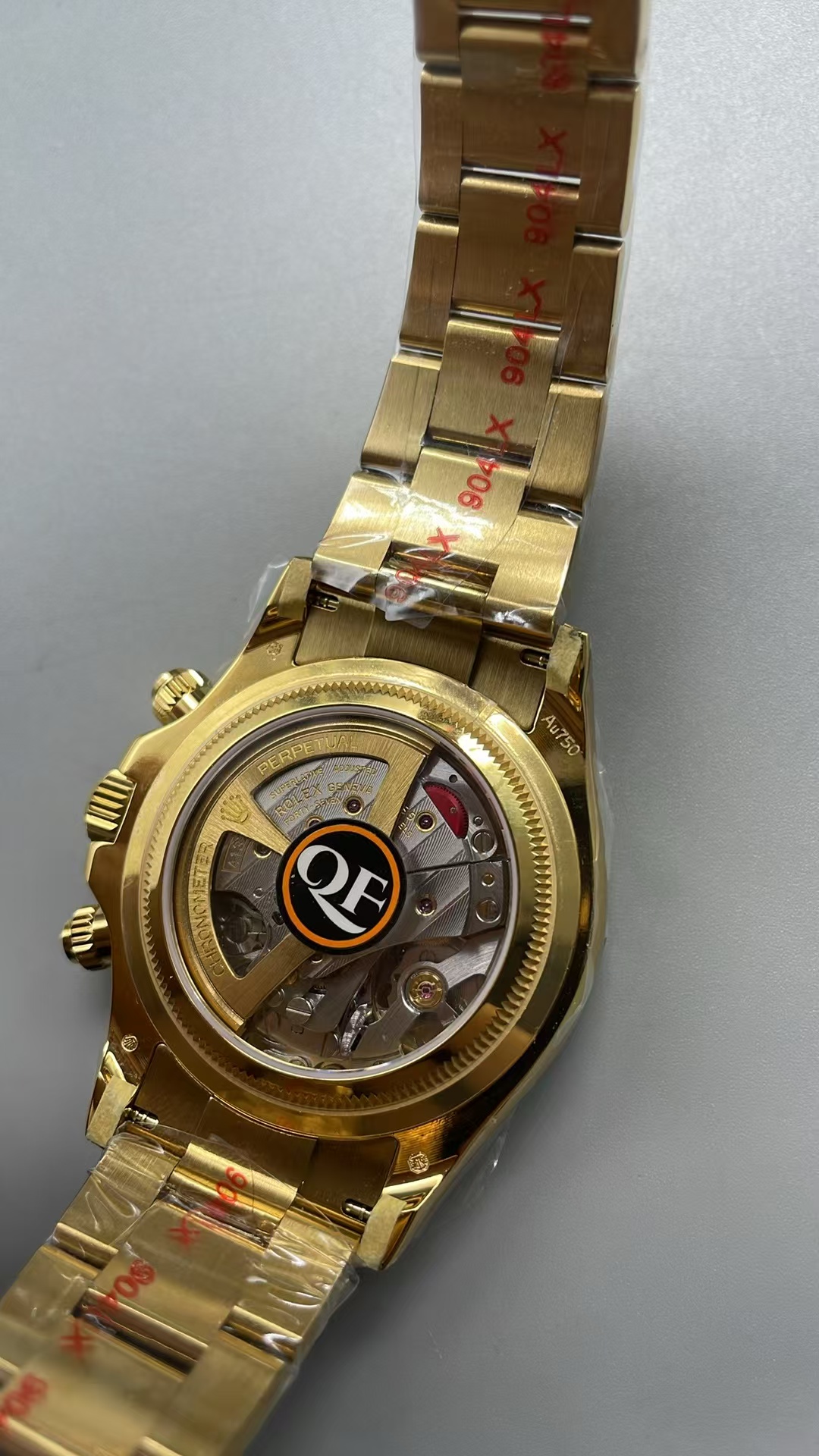 (image for) QF Rolex 24-Hours Le Mans Daytona 126528 Weighted Yellow Gold Free-Sprung JH4132 Movement