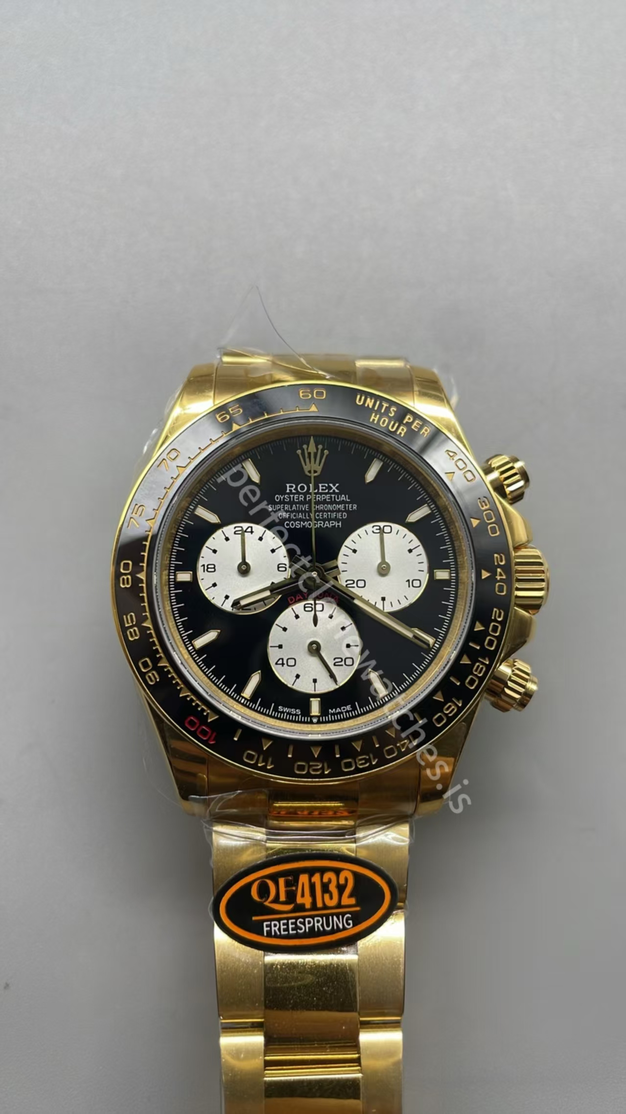 (image for) QF Rolex 24-Hours Le Mans Daytona 126528 Weighted Yellow Gold Free-Sprung JH4132 Movement