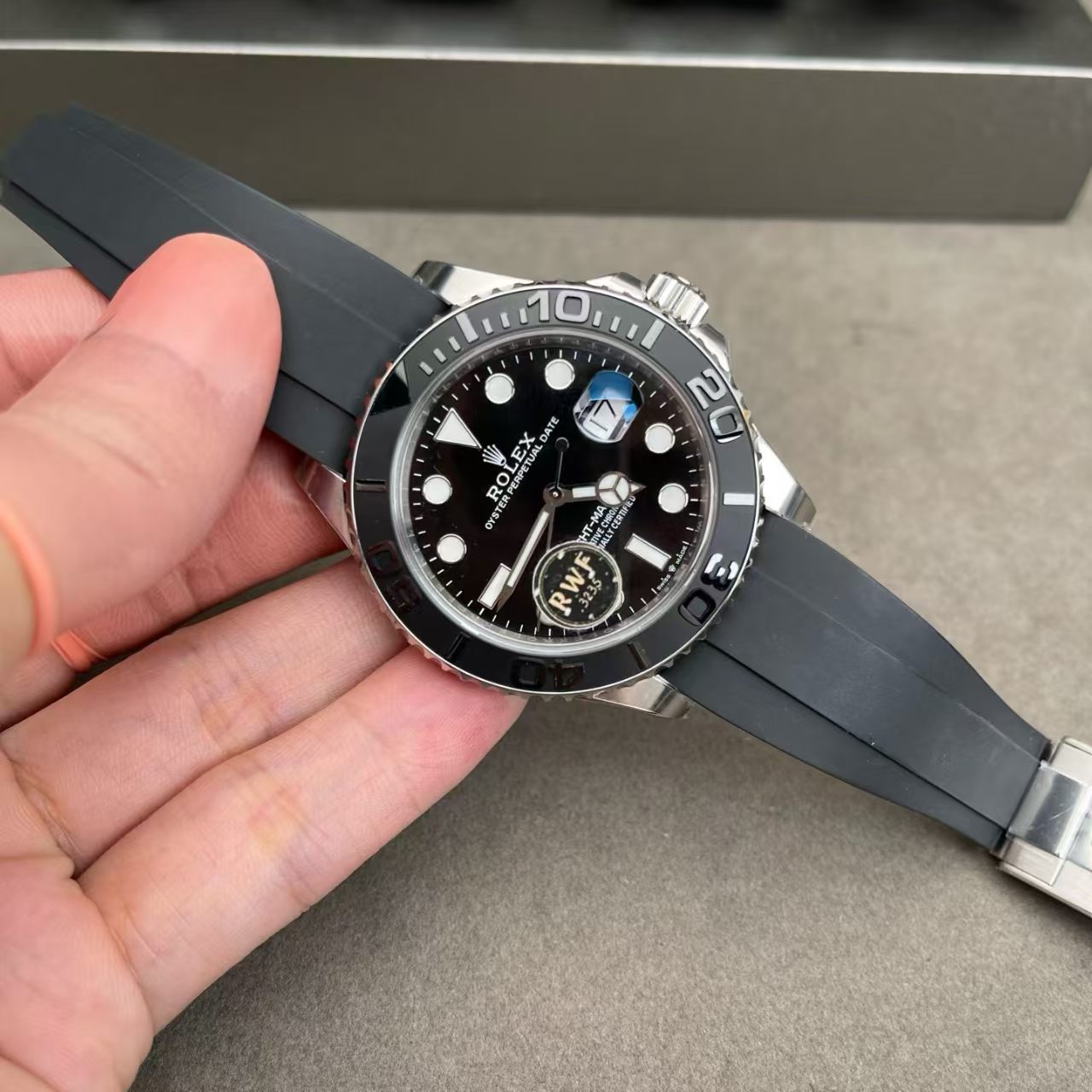(image for) RW Factory Rolex YachtMaster 226659 Super Clone 3235 Movement with Free-Sprung Balance Rubber Band