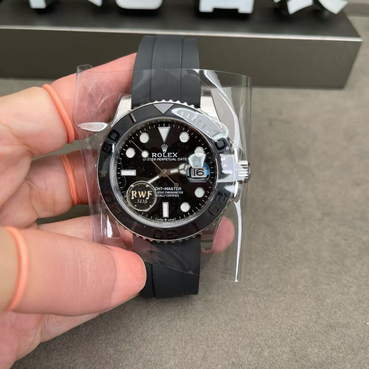(image for) RW Factory Rolex YachtMaster 226659 Super Clone 3235 Movement with Free-Sprung Balance Rubber Band
