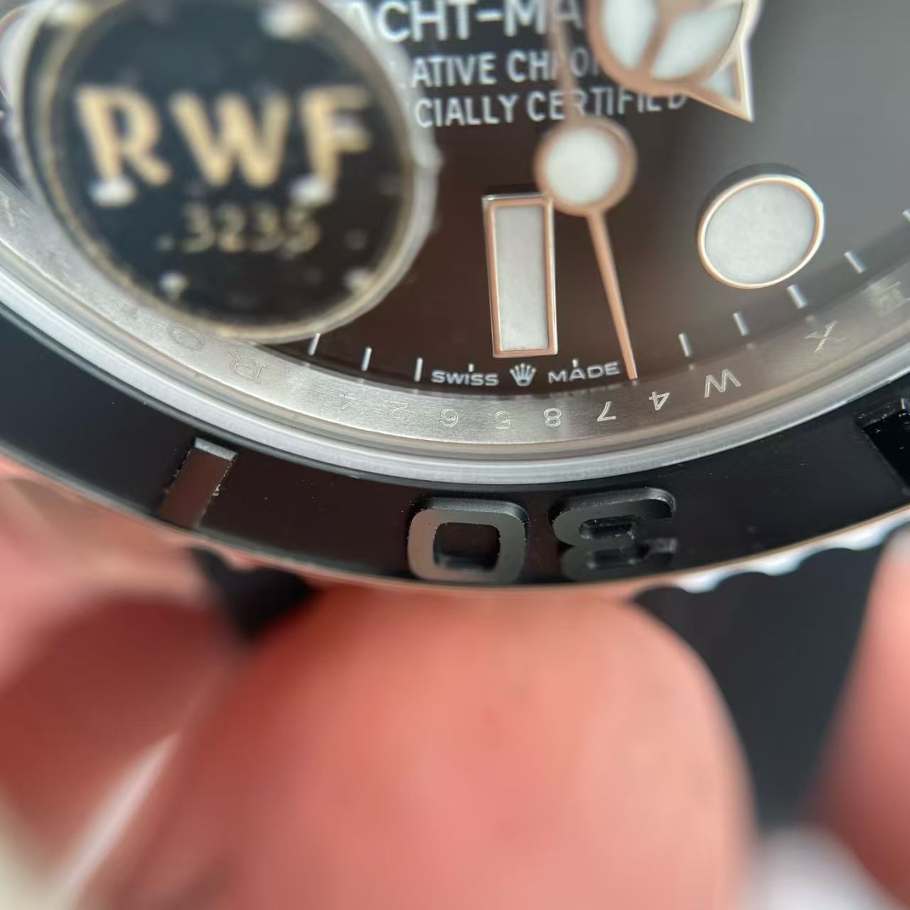 (image for) RW Factory Rolex YachtMaster 226659 Super Clone 3235 Movement with Free-Sprung Balance Rubber Band