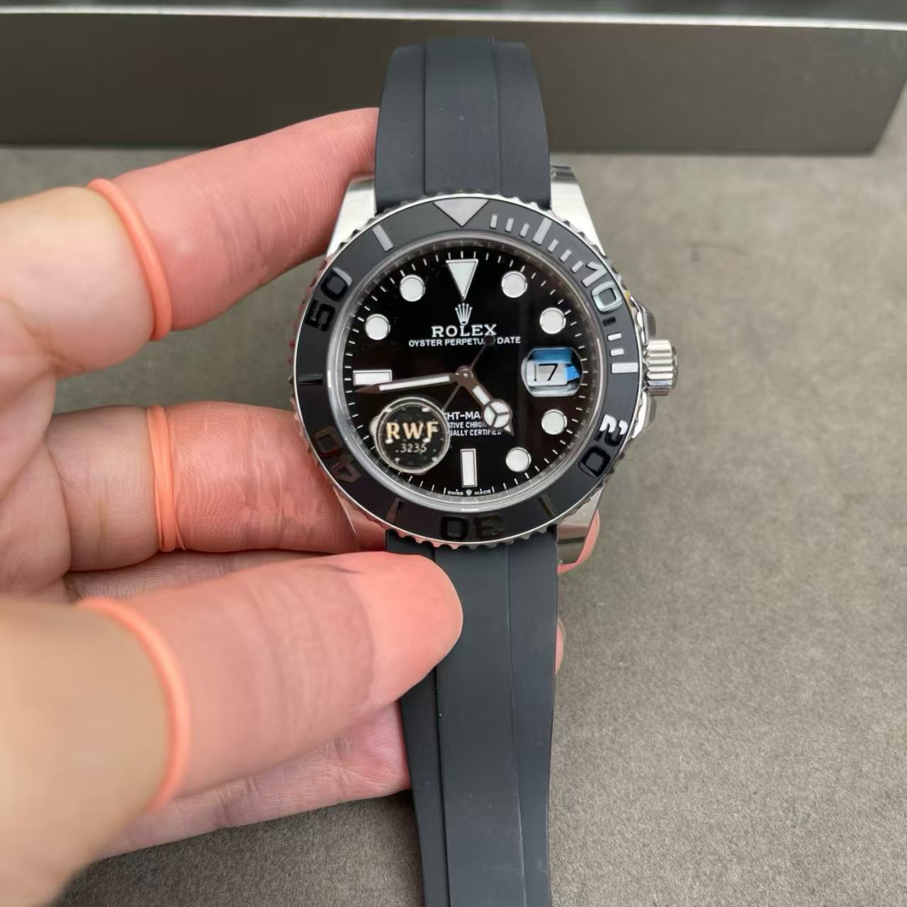 (image for) RW Factory Rolex YachtMaster 226659 Super Clone 3235 Movement with Free-Sprung Balance Rubber Band